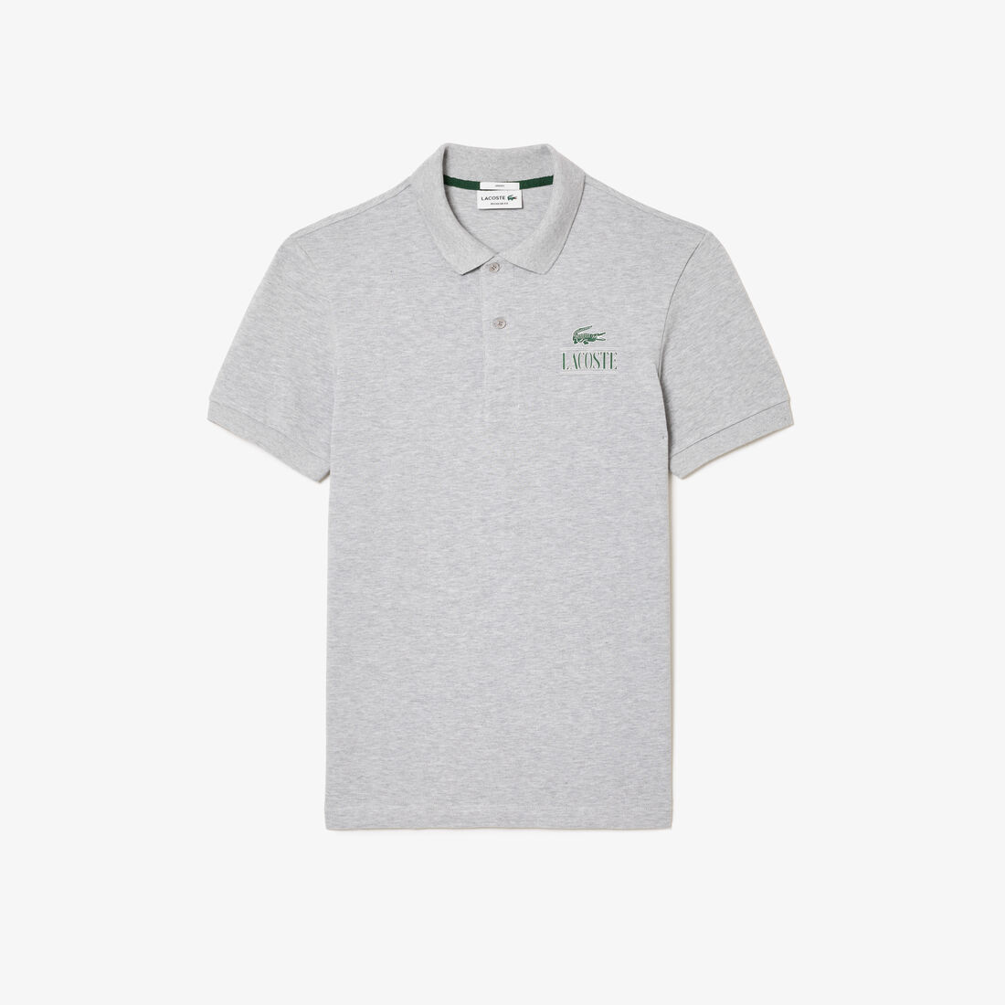 Lacoste Signature Print Stretch Pique Polo Shirt Lacoste Signature Print Stretch Pique Polo Shirt