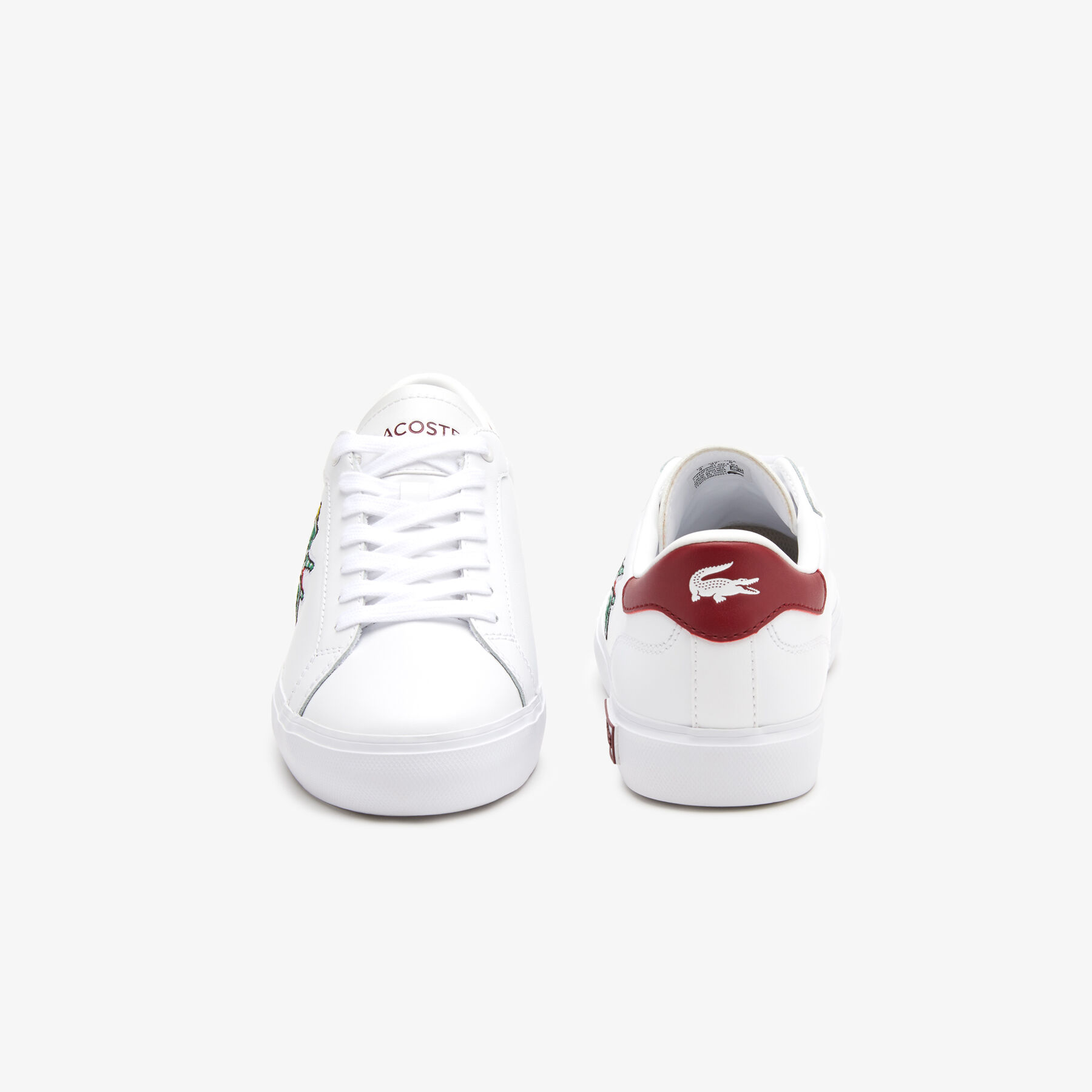 women s lacoste powercourt leather sneakers