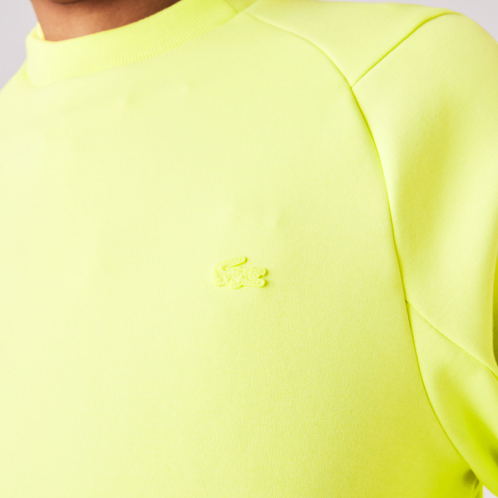 سويت شيرت مزيج قطن بجيب كانغرو وفتحة رقبة مستديرة للرجال