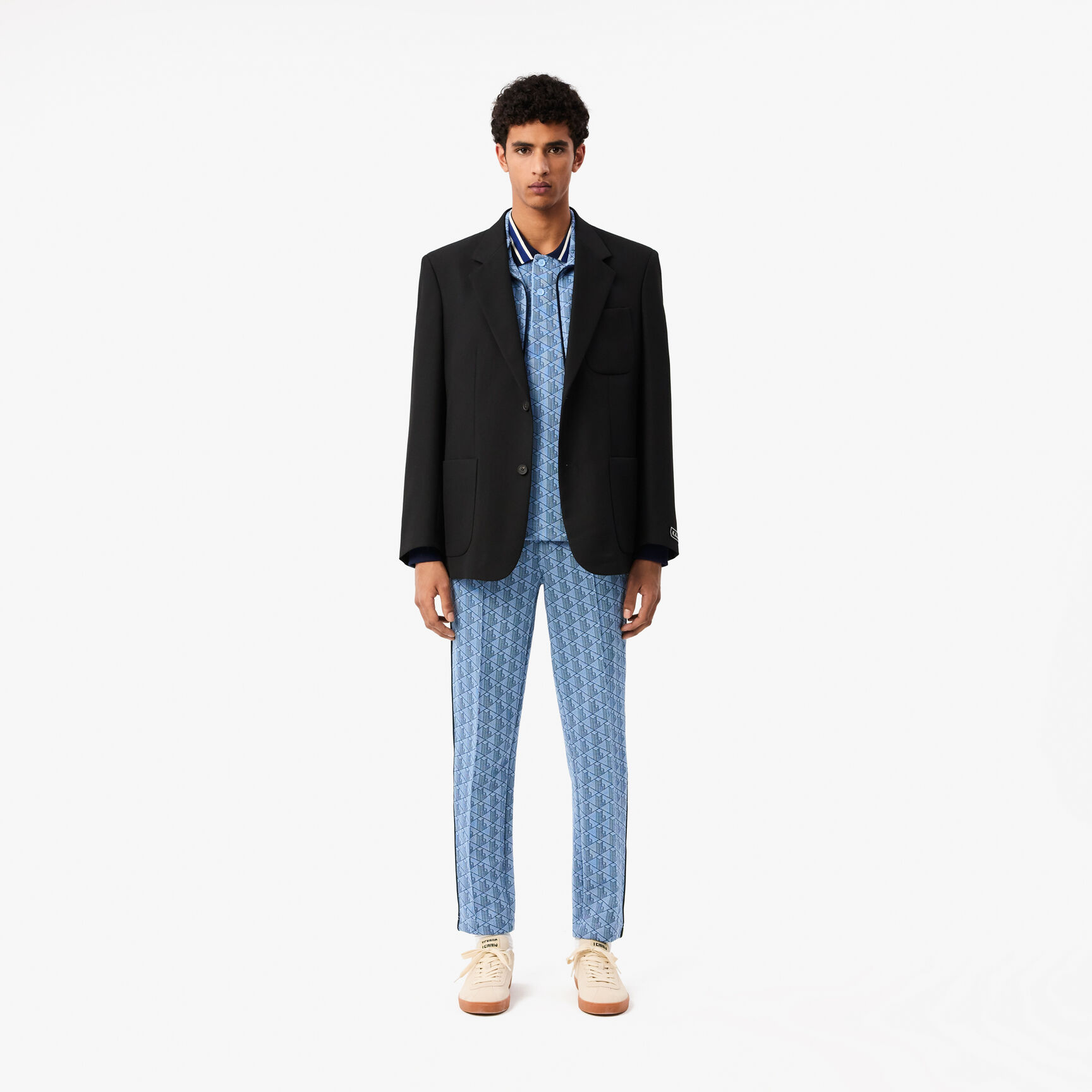 Classic Fit Monogram Jacquard Polo Shirt