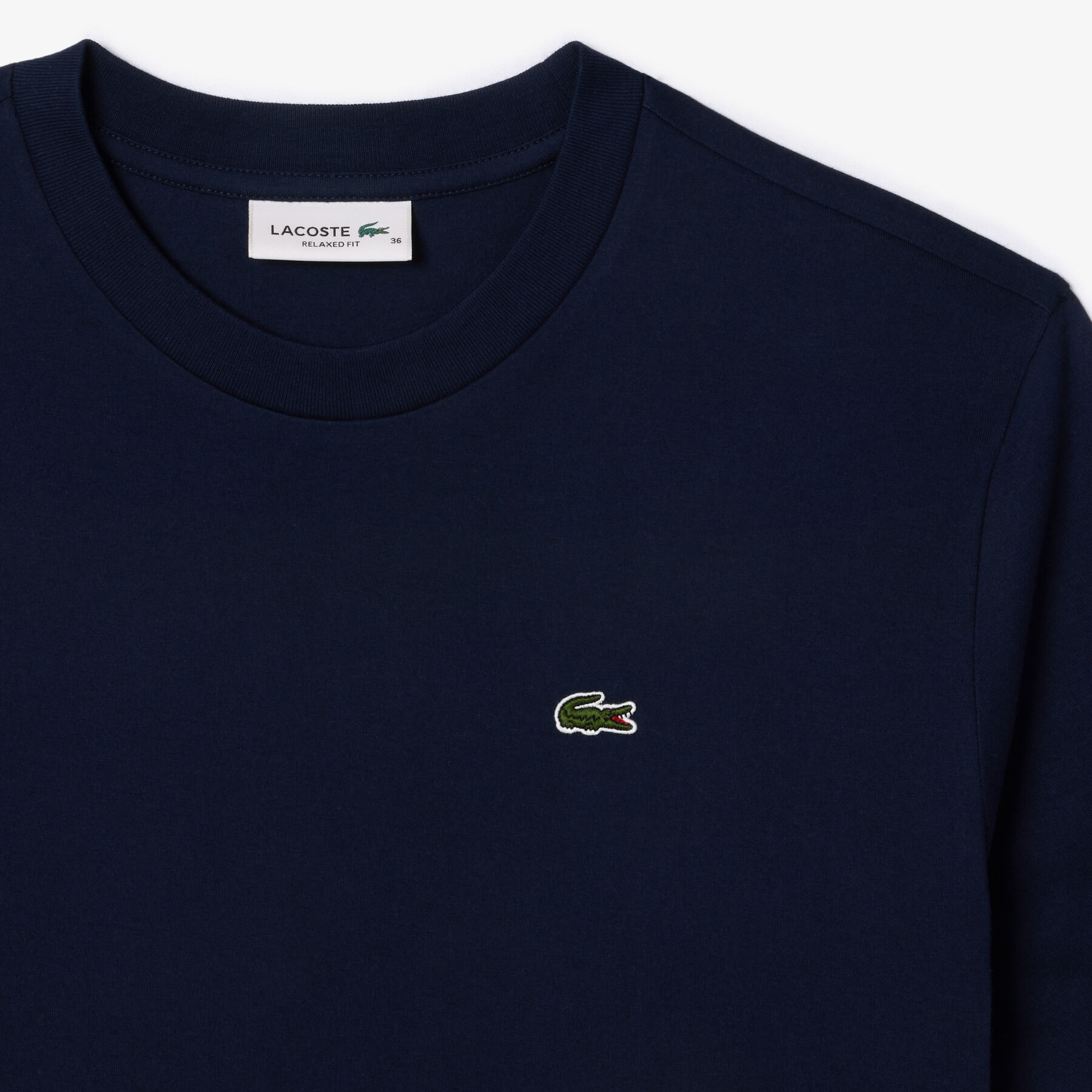 lacoste relaxed fit soft cotton t shirt