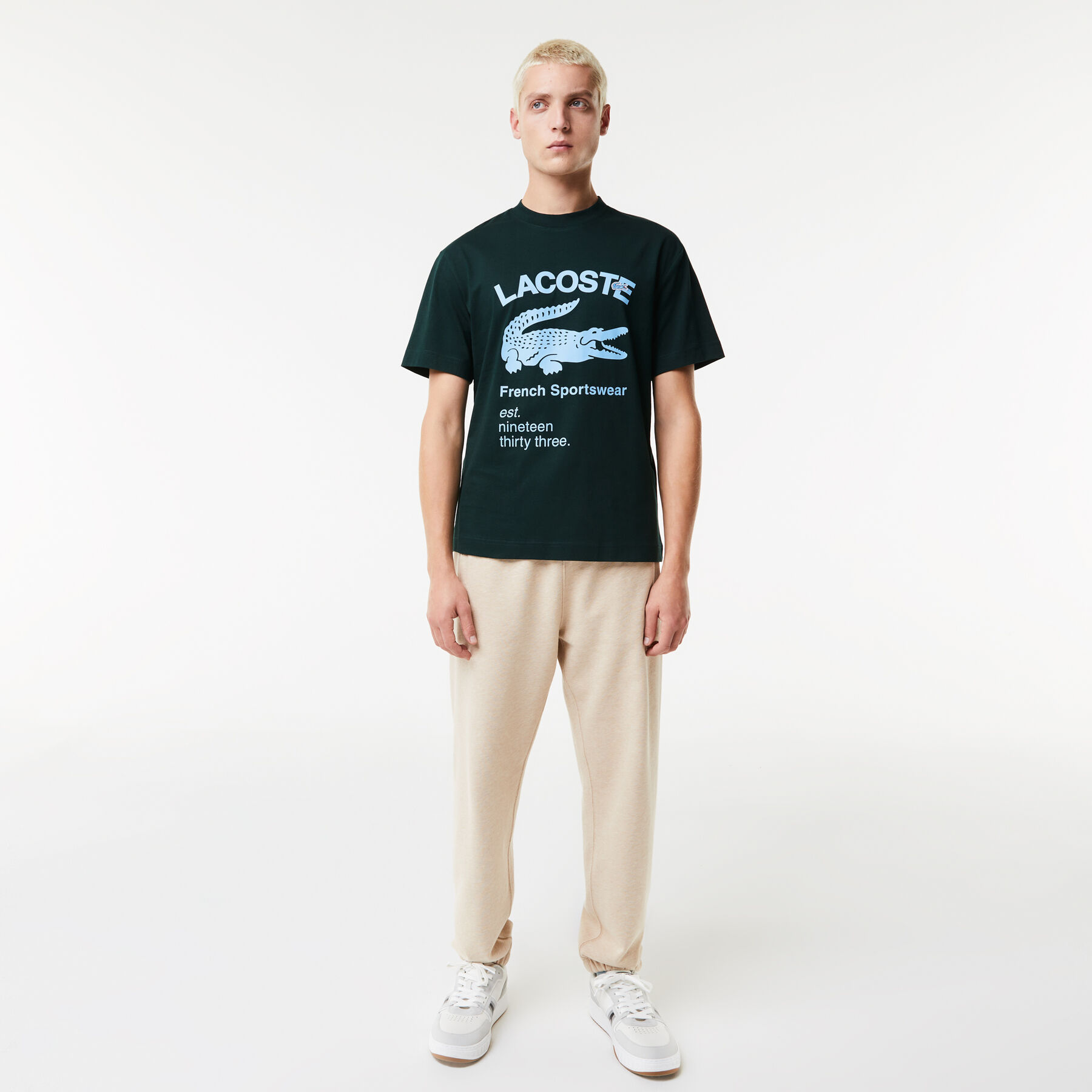Men's Lacoste Relaxed Fit Crocodile T-Shirt men s lacoste relaxed fit crocodile t shirt