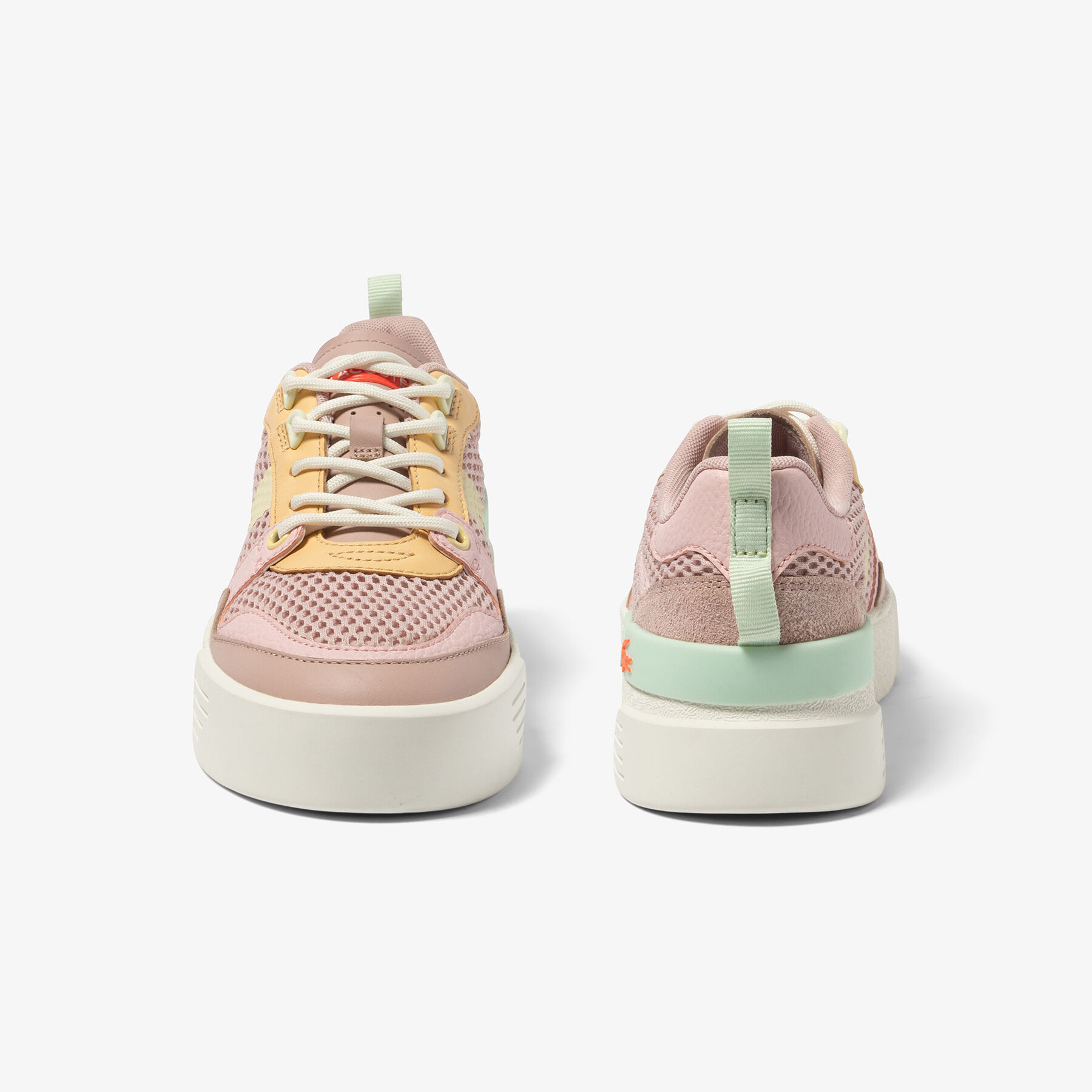 women s lacoste l002 leather tonal trainers