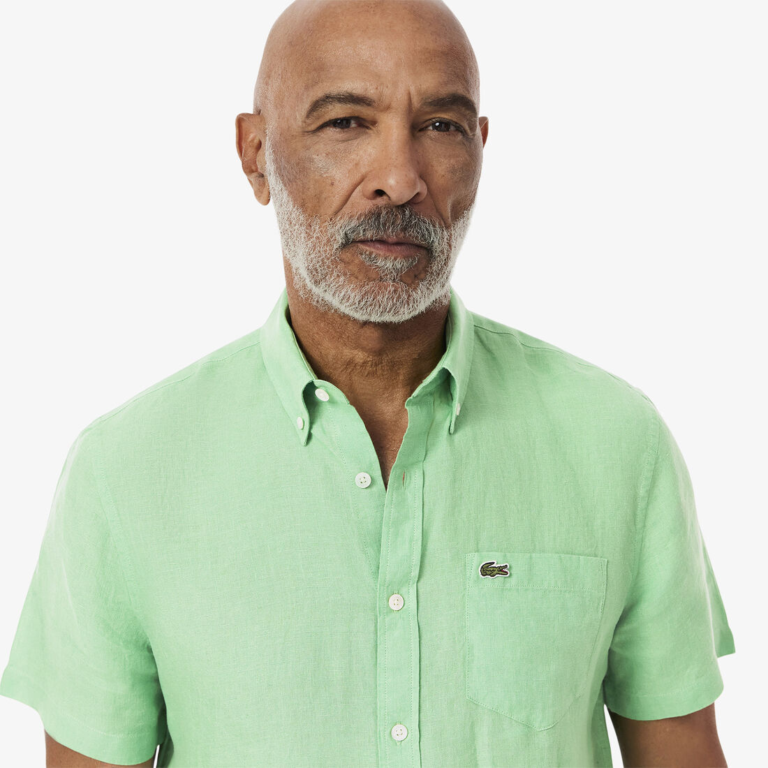 قميص كتان بأكمام قصيرة قميص كتان بأكمام قصيرة