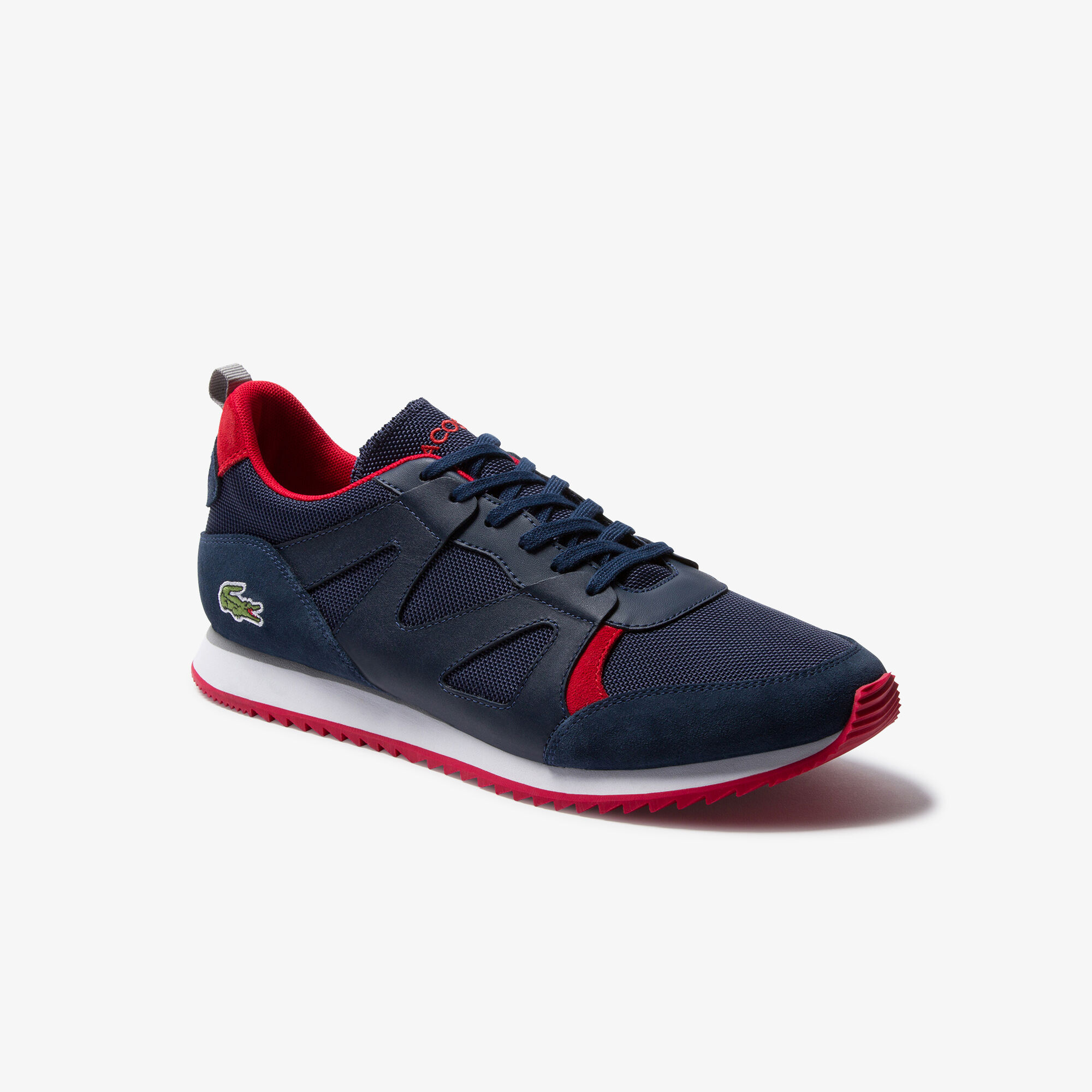 Buy Men s Aesthet Textile and Suede Sneakers Lacoste SA