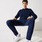 لاكوست سويت شيرت للجولف مع طباعة رسومية وفتحة رقبة مستديرة مجموعة lacoste sport للرجال