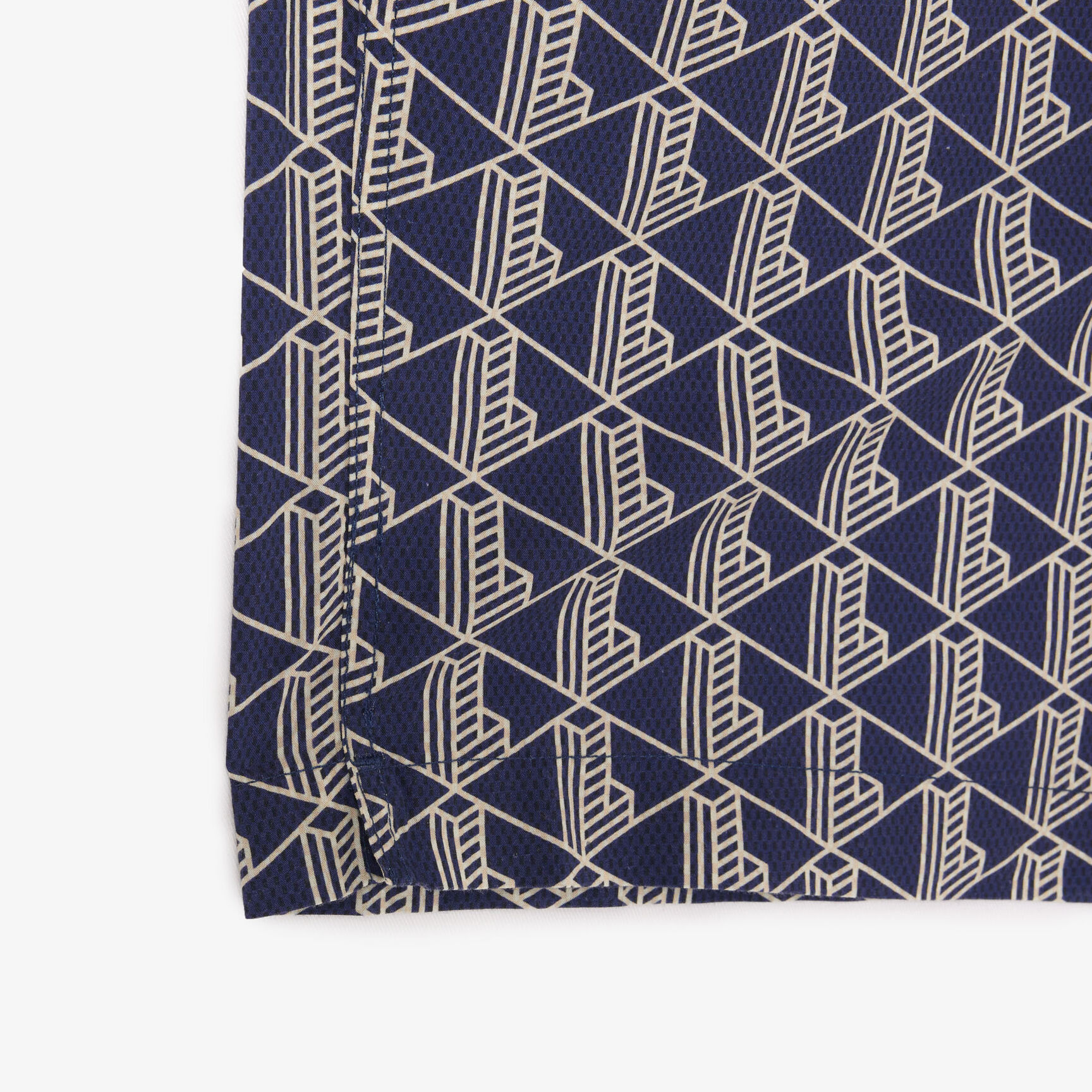 Short Sleeved Monogram Print Shirt