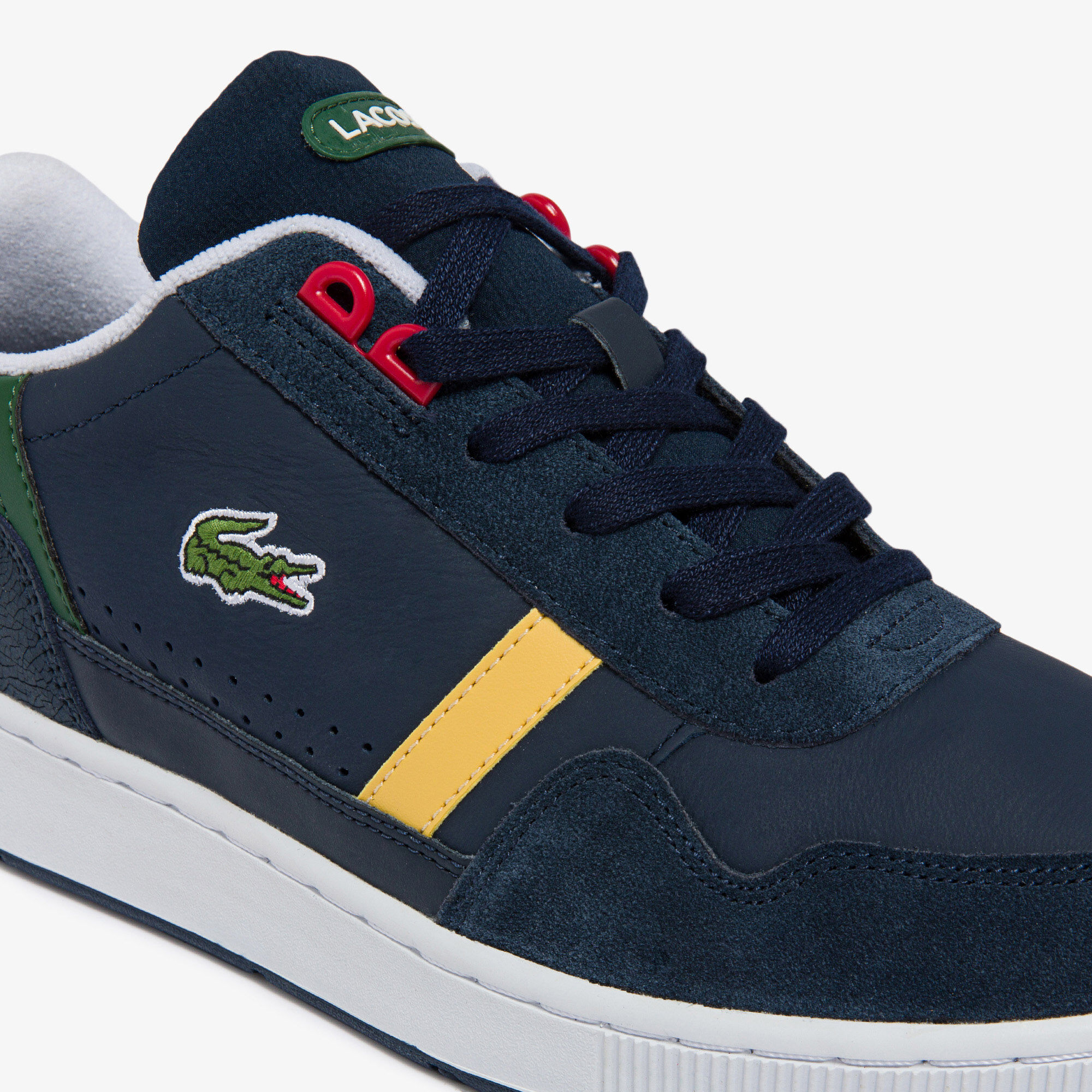 Men's T-Clip Leather and Suede Trainers 