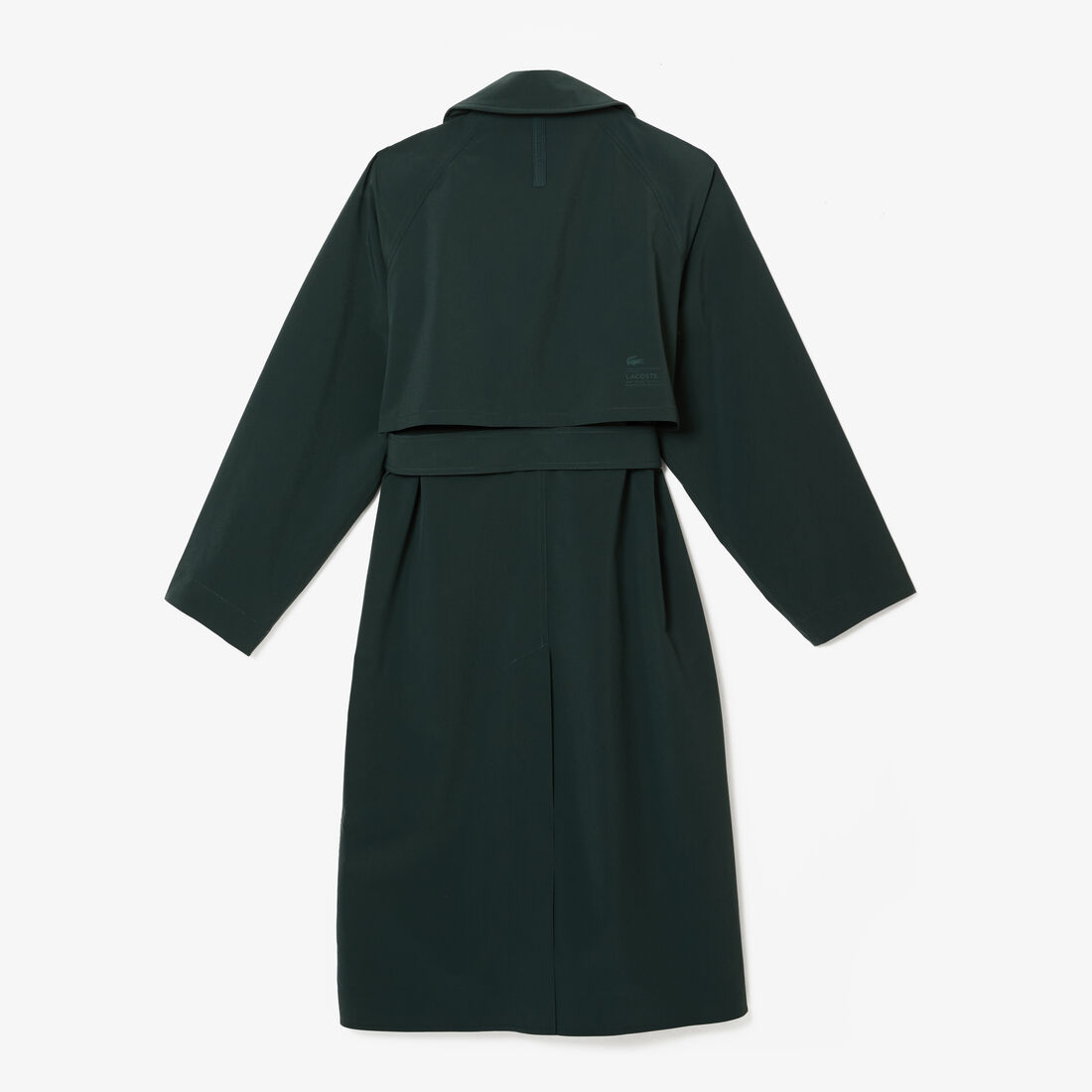 Women's Lacoste Two-Ply Pique Oversized Trench Coat Women's Lacoste Two-Ply Pique Oversized Trench Coat