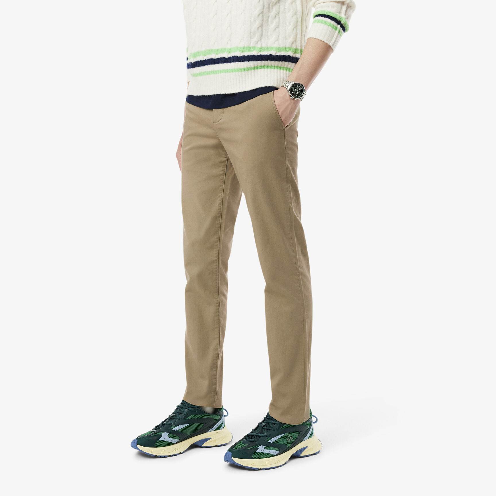 Slim Fit Stretch Cotton Chino Pants
