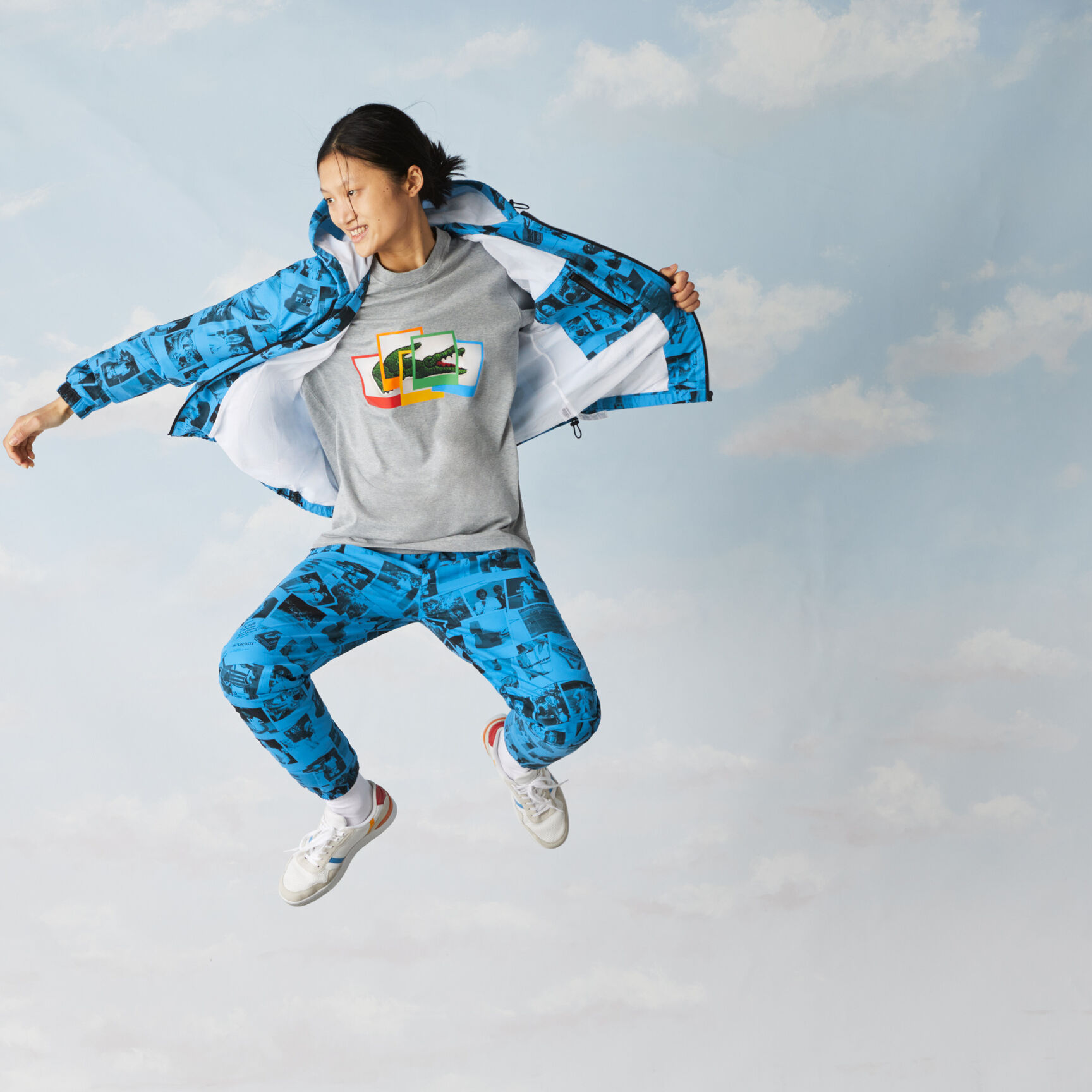 جاكيت بسحاب للجنسين من مجموعة Lacoste LIVE و Polaroid جاكيت بسحاب للجنسين من مجموعة Lacoste LIVE و Polaroid