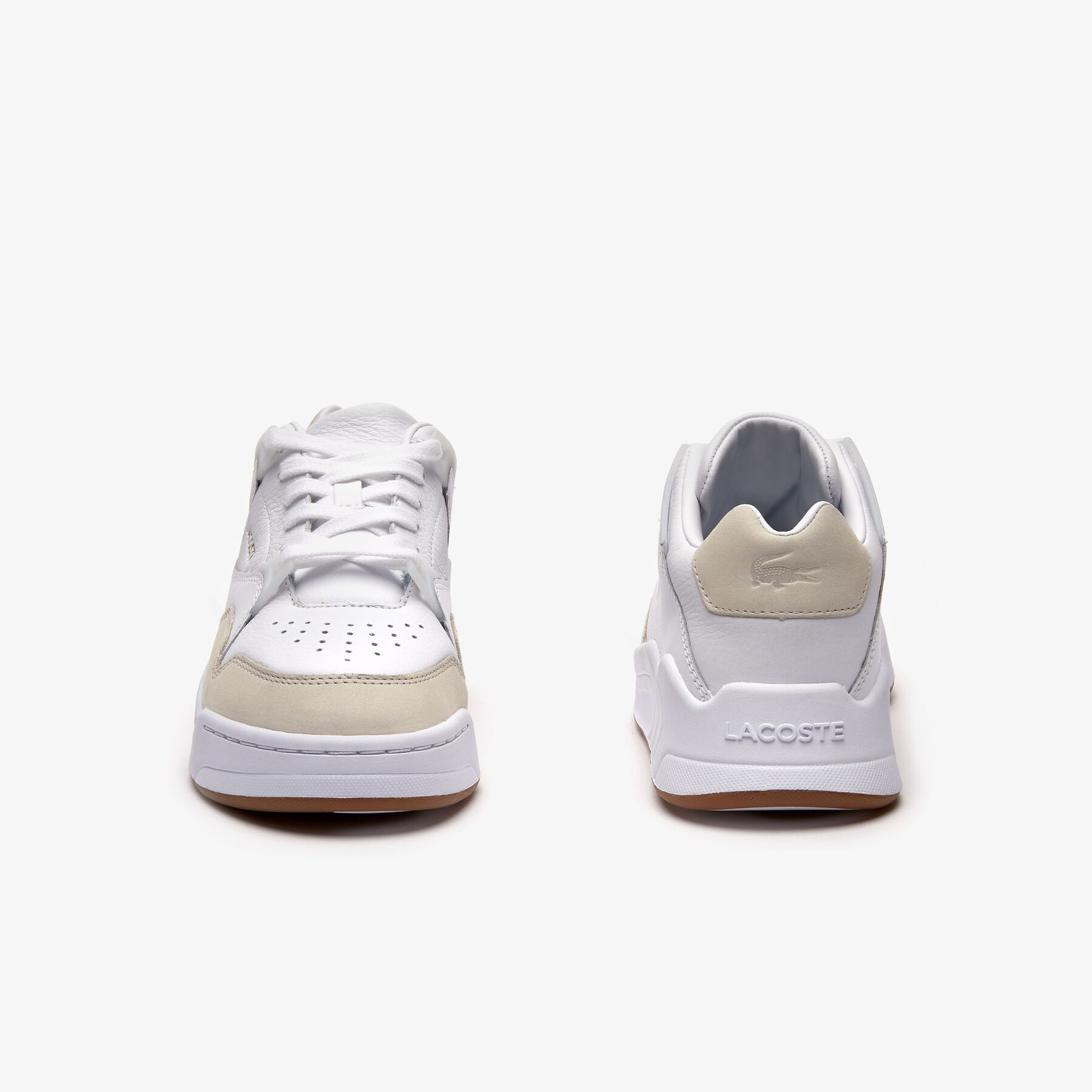 lacoste women s court slam tonal leather trainers
