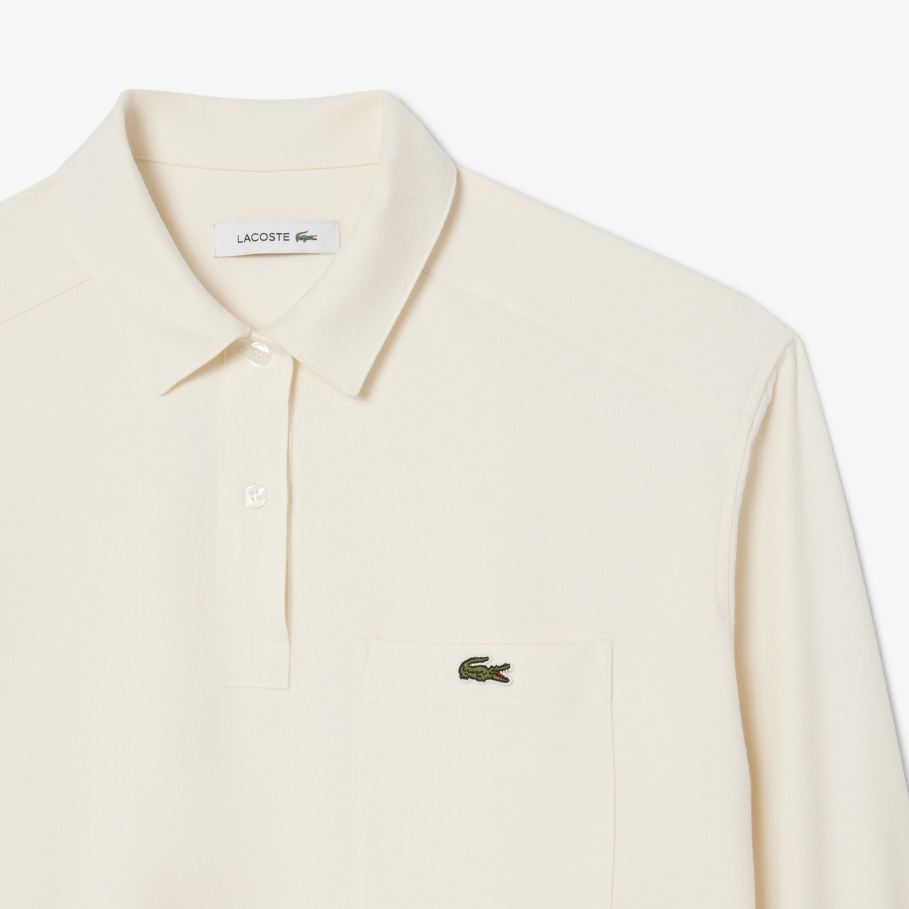 Oversized Polo Style Flannel Shirt lacoste oversized polo style flannel shirt