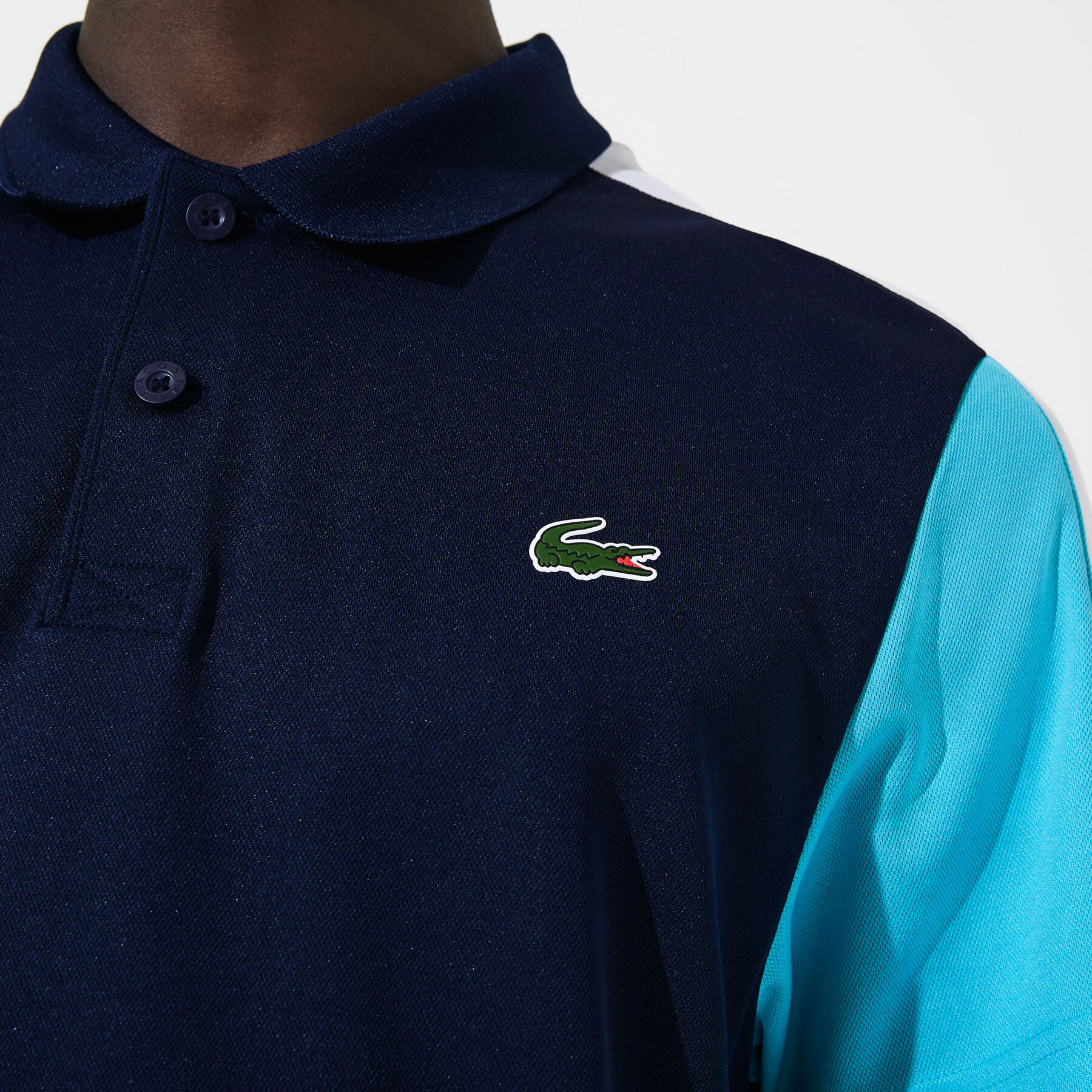 قميص بولو من مجموعةLacoste SPORT محيك من البيكيه ويسمح بمرور الهواء للرجال قميص بولو من مجموعةLacoste SPORT محيك من البيكيه ويسمح بمرور الهواء للرجال