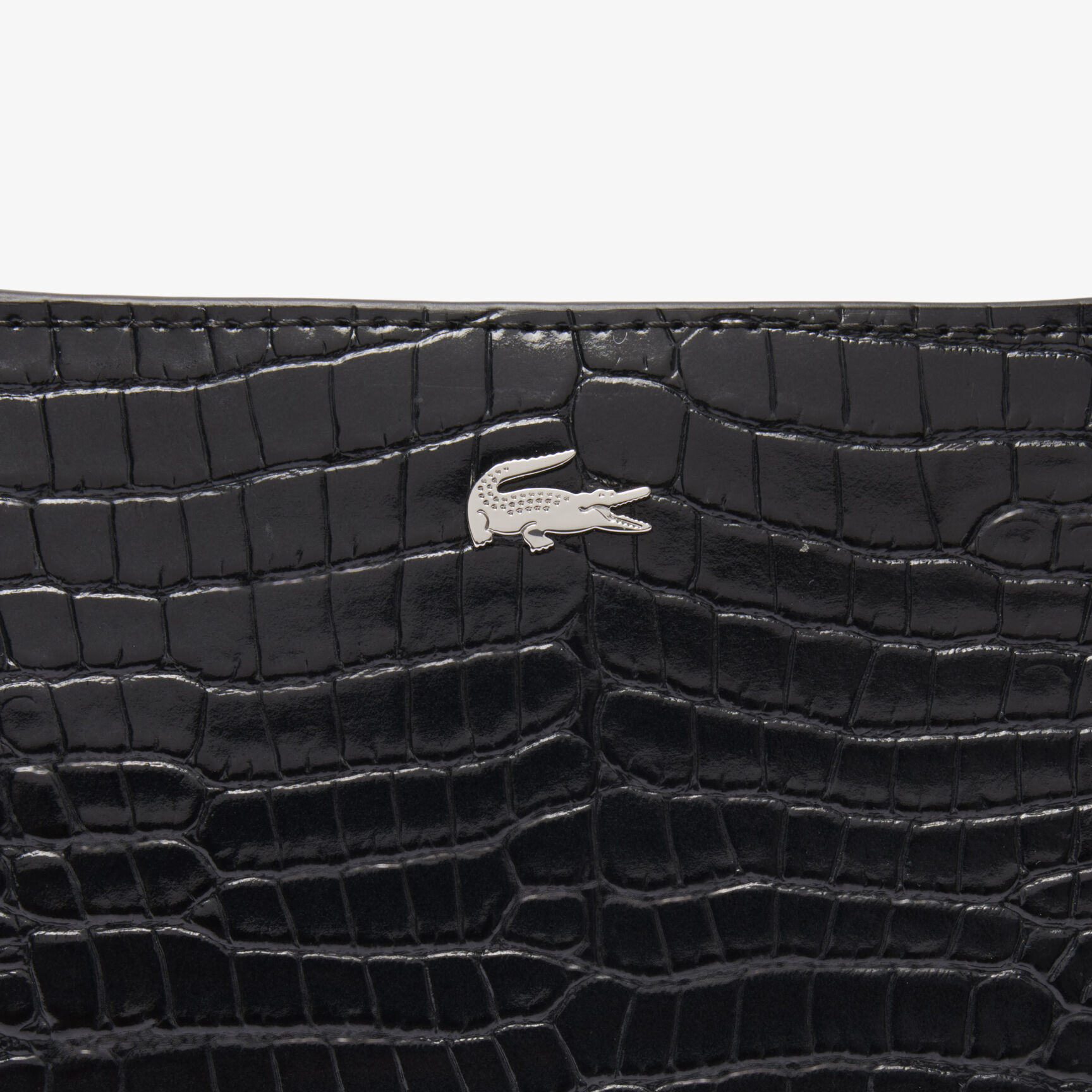 Small Chantaco Embossed Leather Half Moon Bag