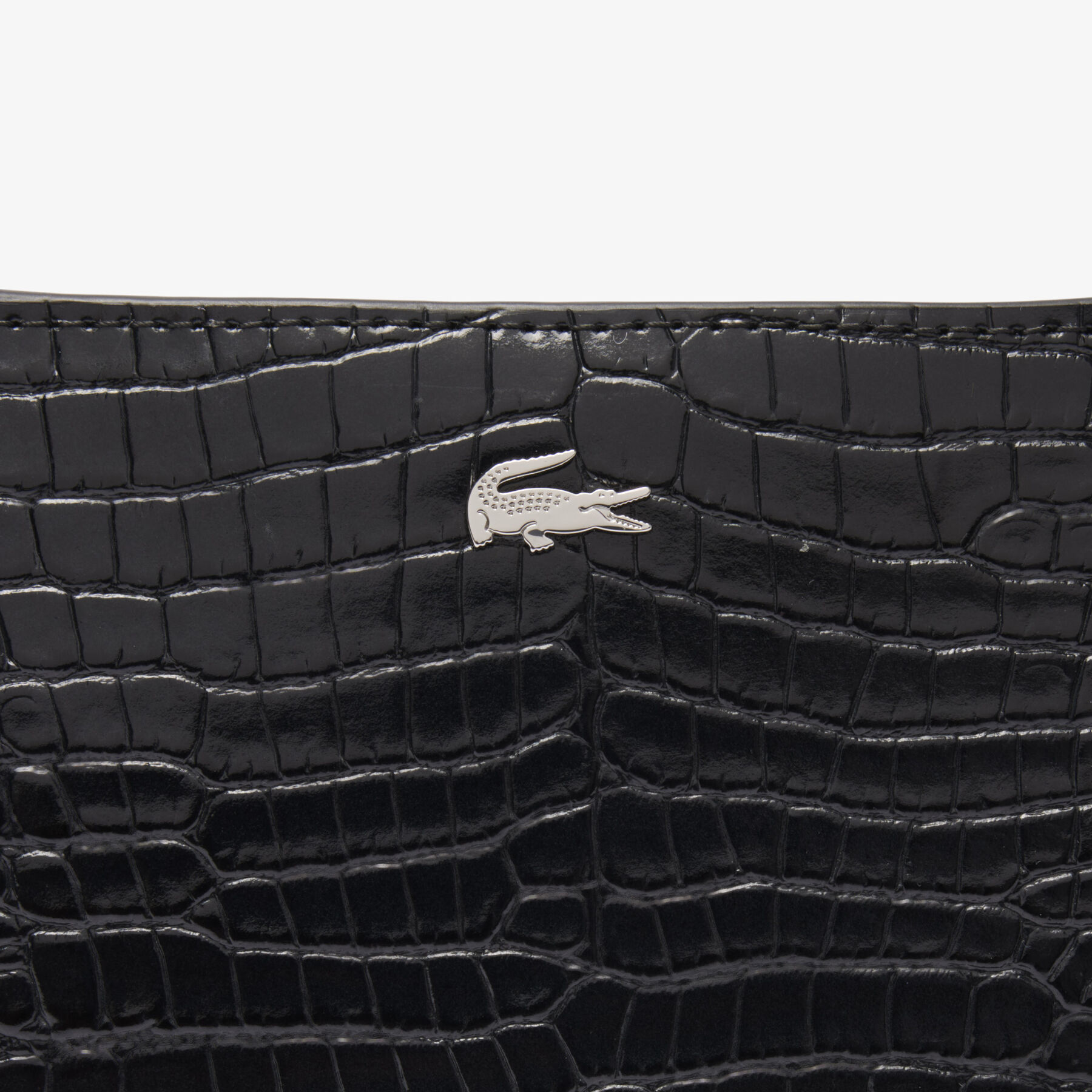 Small Chantaco Embossed Leather Half Moon Bag