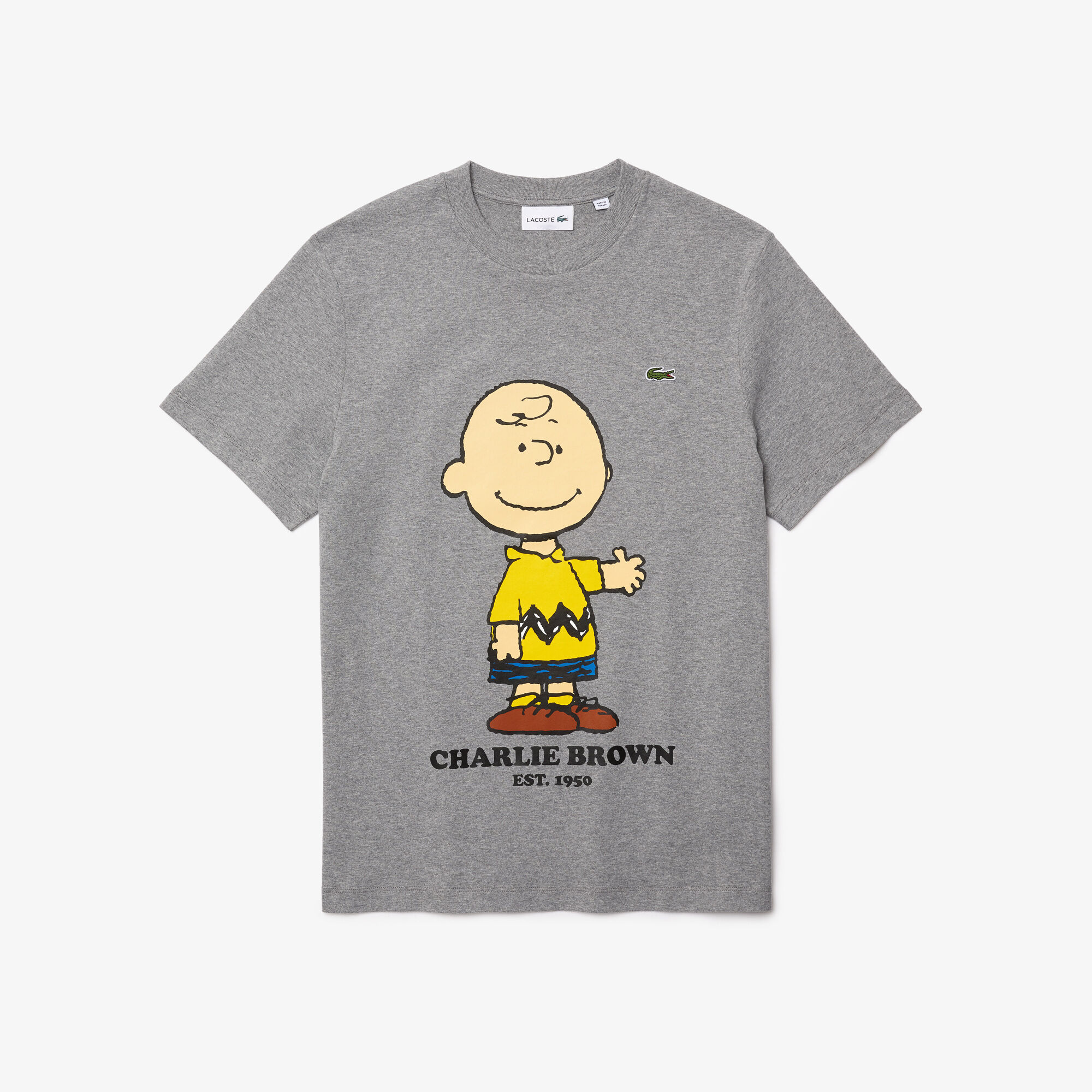 Buy Men's Lacoste x Peanuts Crew Neck Organic Cotton T-shirt