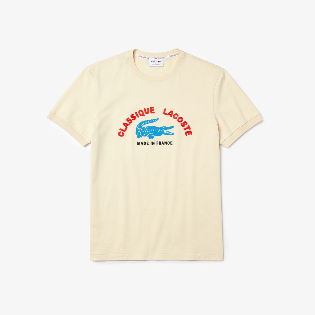 Men’s Made In France Embroidered Organic Cotton T-shirt Men’s Made In France Embroidered Organic Cotton T-shirt