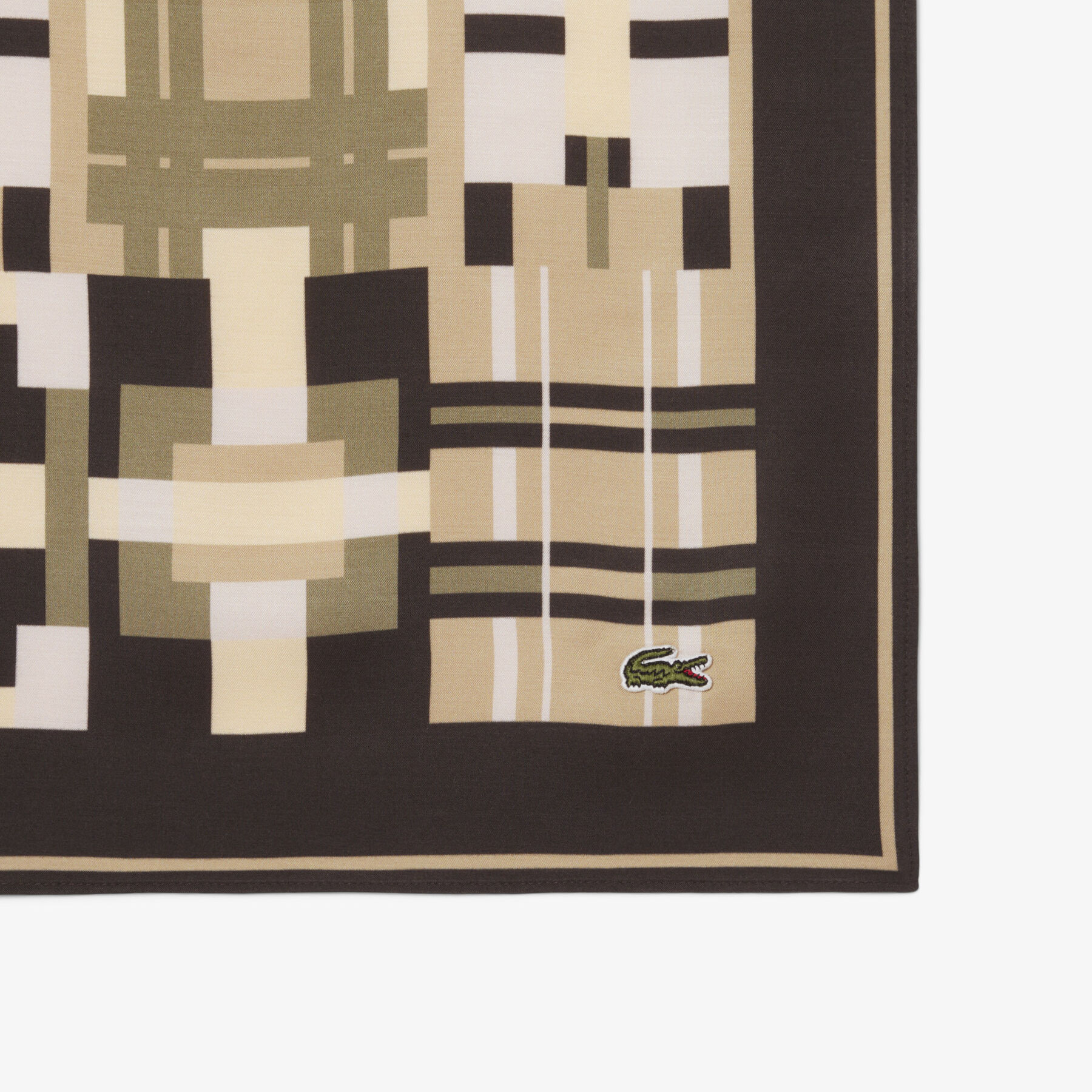 Geometric Pattern Scarf lacoste geometric pattern scarf