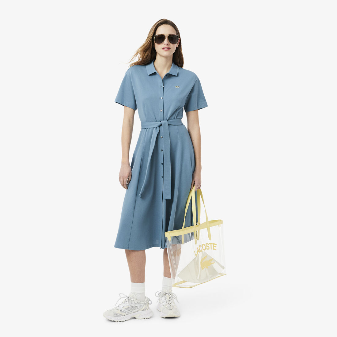 Flared Petit Pique Polo Dress Flared Petit Pique Polo Dress