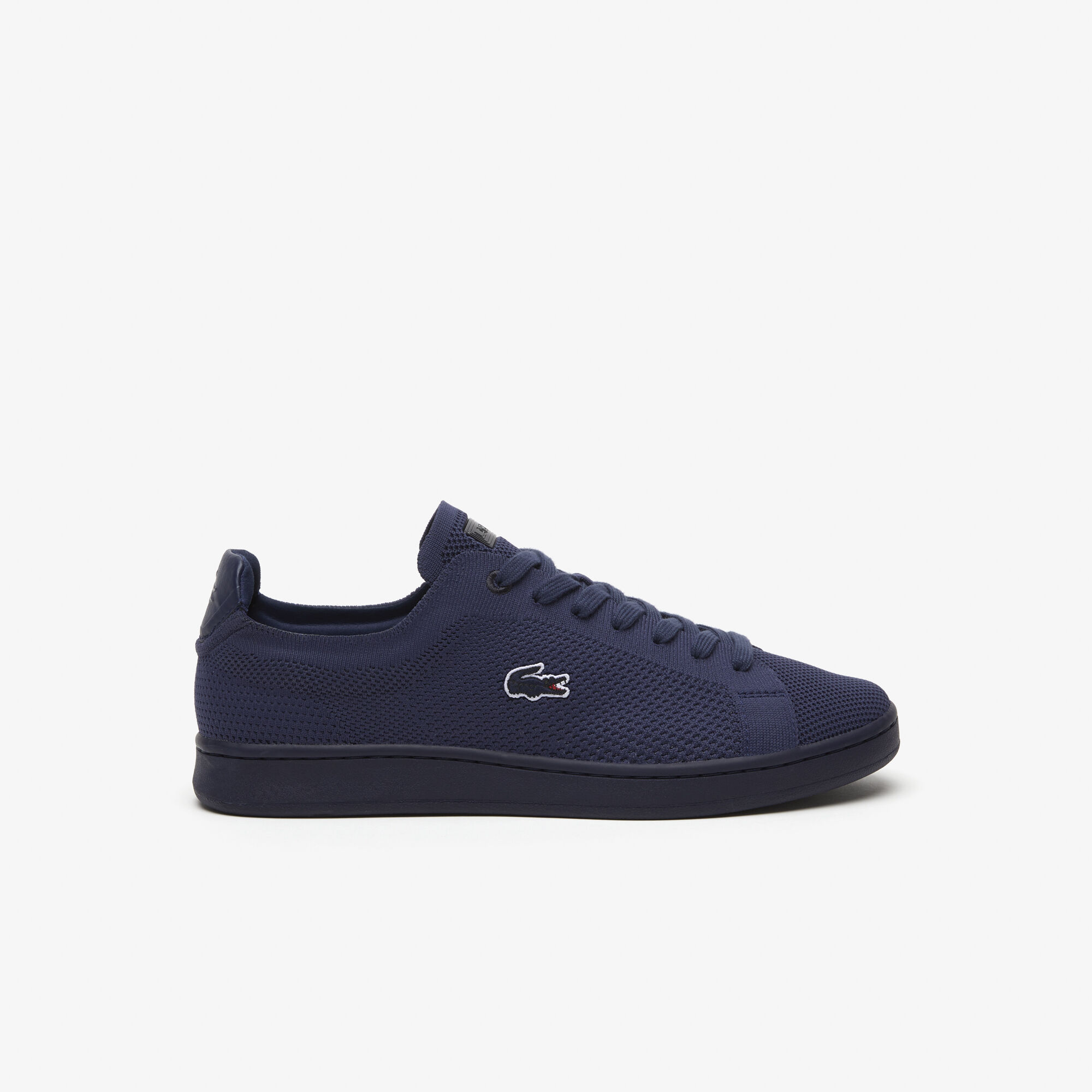 Mens navy lacoste trainers on sale