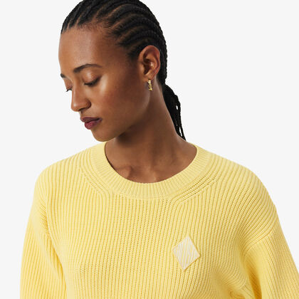 سترة قطنية برقبة دائرية