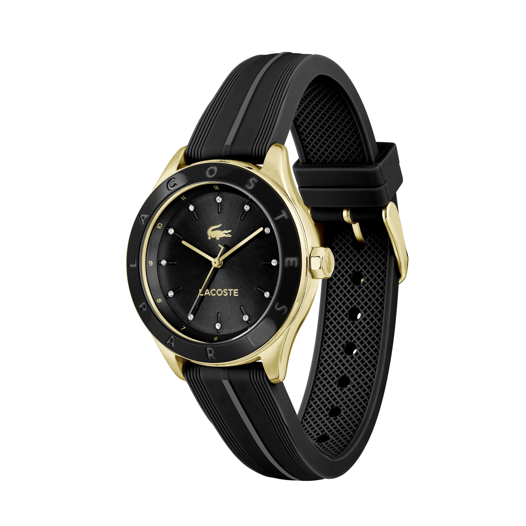 ساعة لاكوست بيلي النسائية بقرص أسود