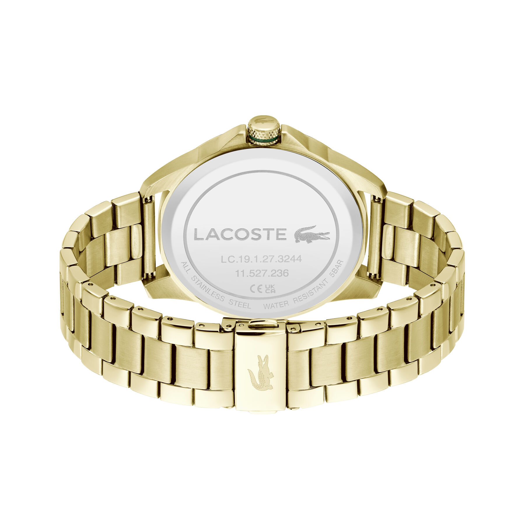 lacoste le croc metal bracelet watch