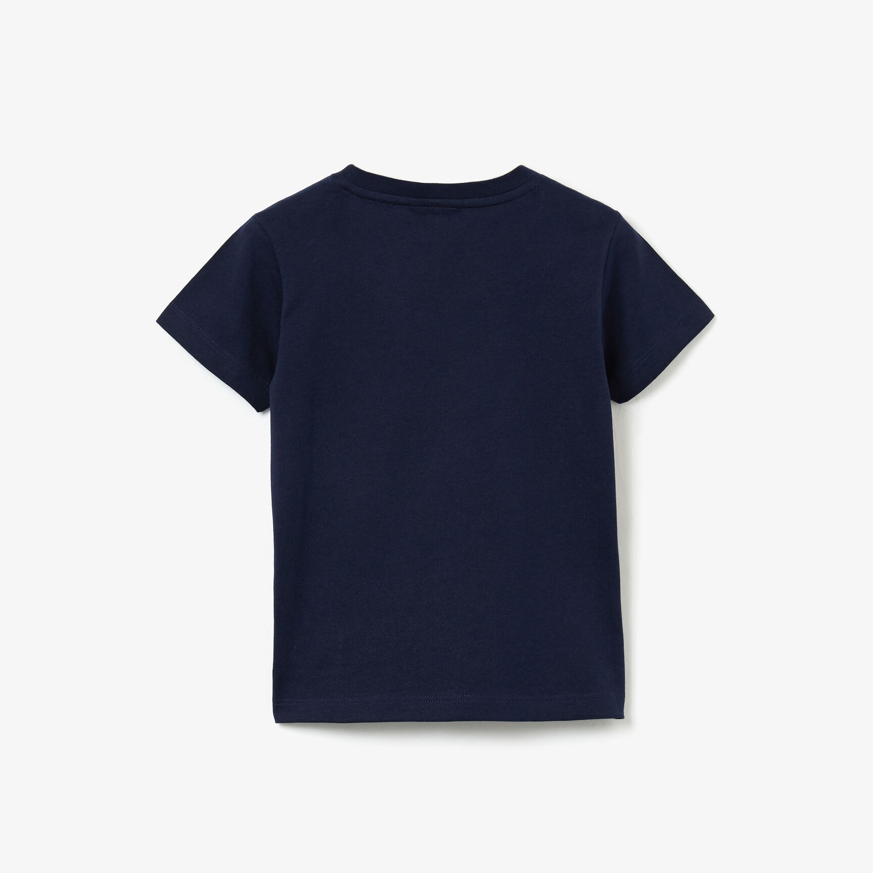 قميص تي-شيرت أولادي من القطن مطبوع بفتحة رقبة مستديرة