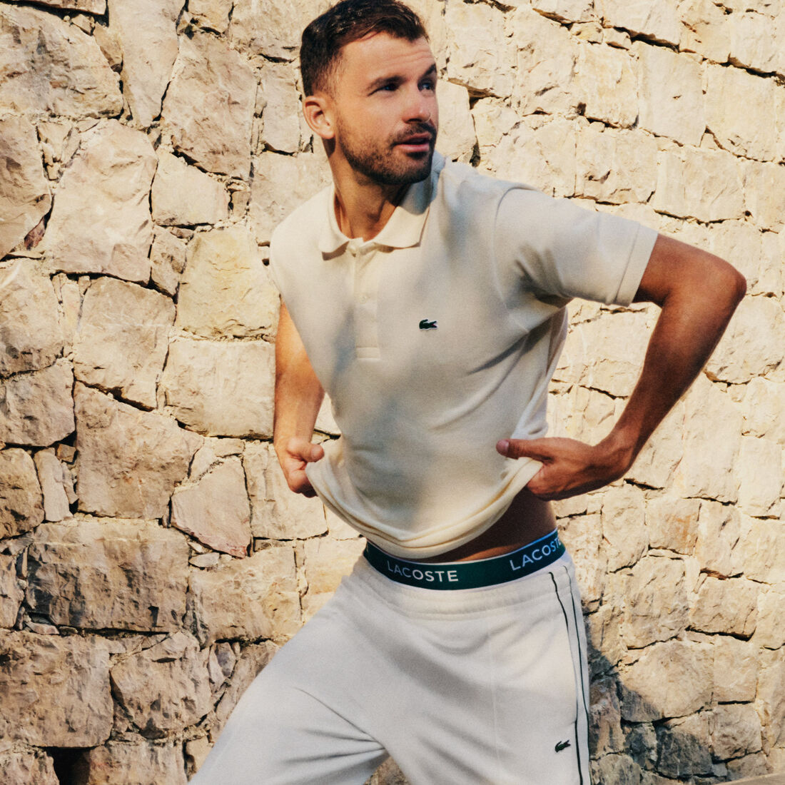 طقم بوكسر لاكوست بطبعة الشعار بألياف دقيقة للرجال، 3 قطع طقم بوكسر لاكوست بطبعة الشعار بألياف دقيقة للرجال، 3 قطع