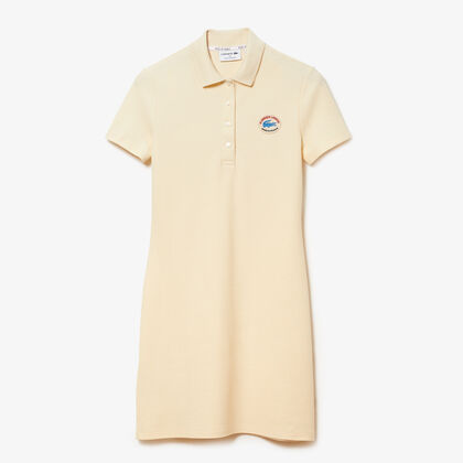 Women’s Made In France Organic Textured Cotton Piqué Polo Dress