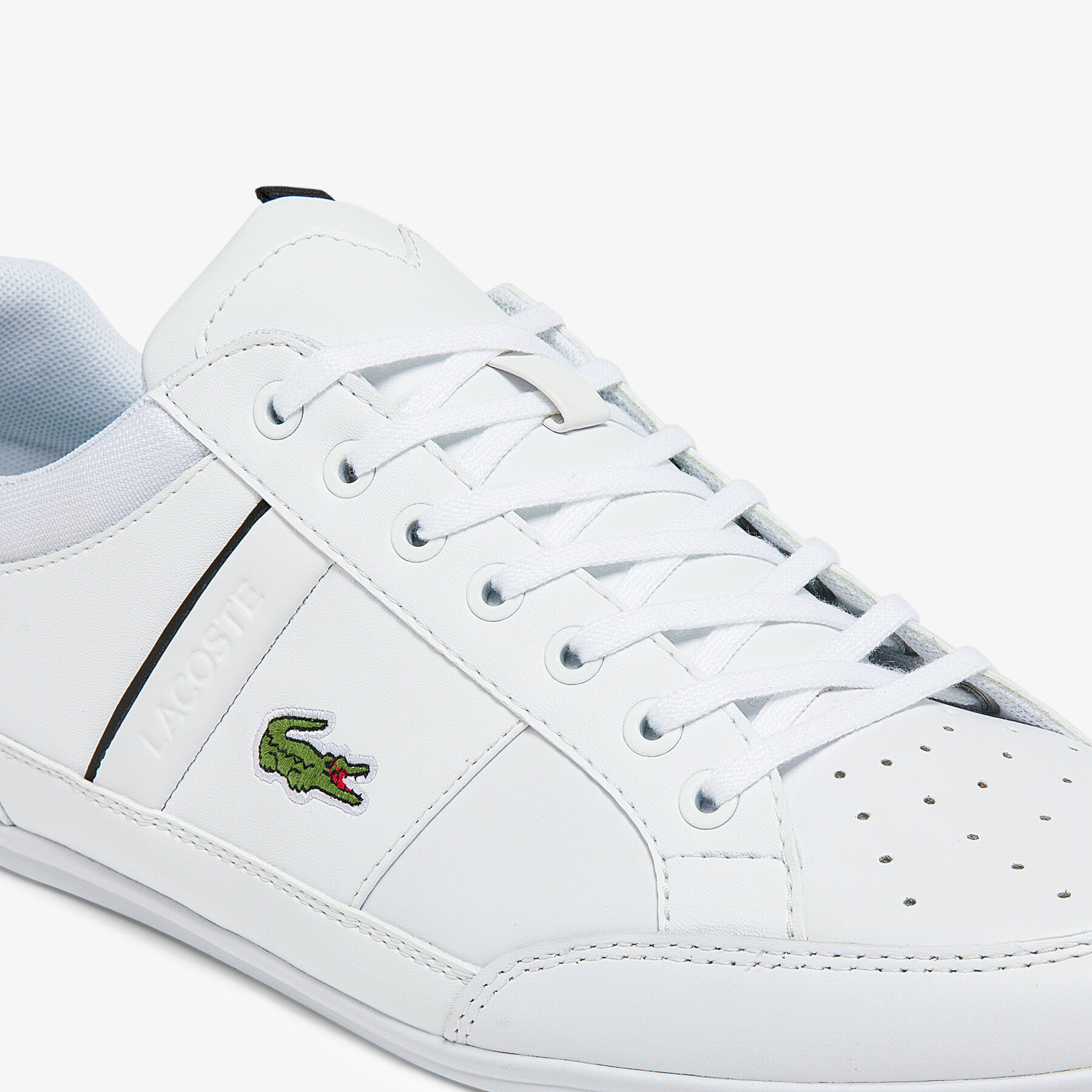 lacoste men s chaymon synthetic and leather sneakers