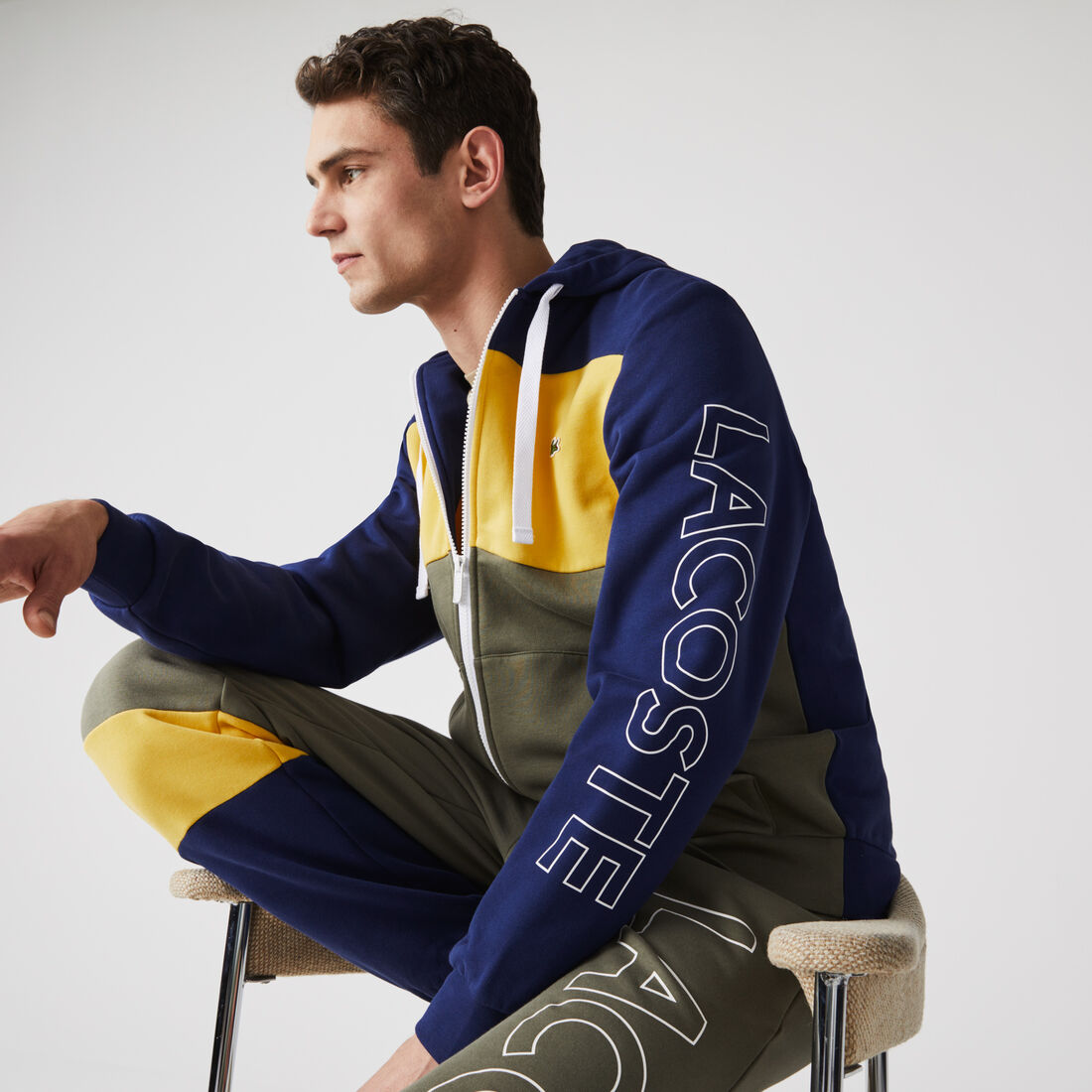 Men’s Hooded Colorblock Fleece Zip Sweatshirt Men’s Hooded Colorblock Fleece Zip Sweatshirt