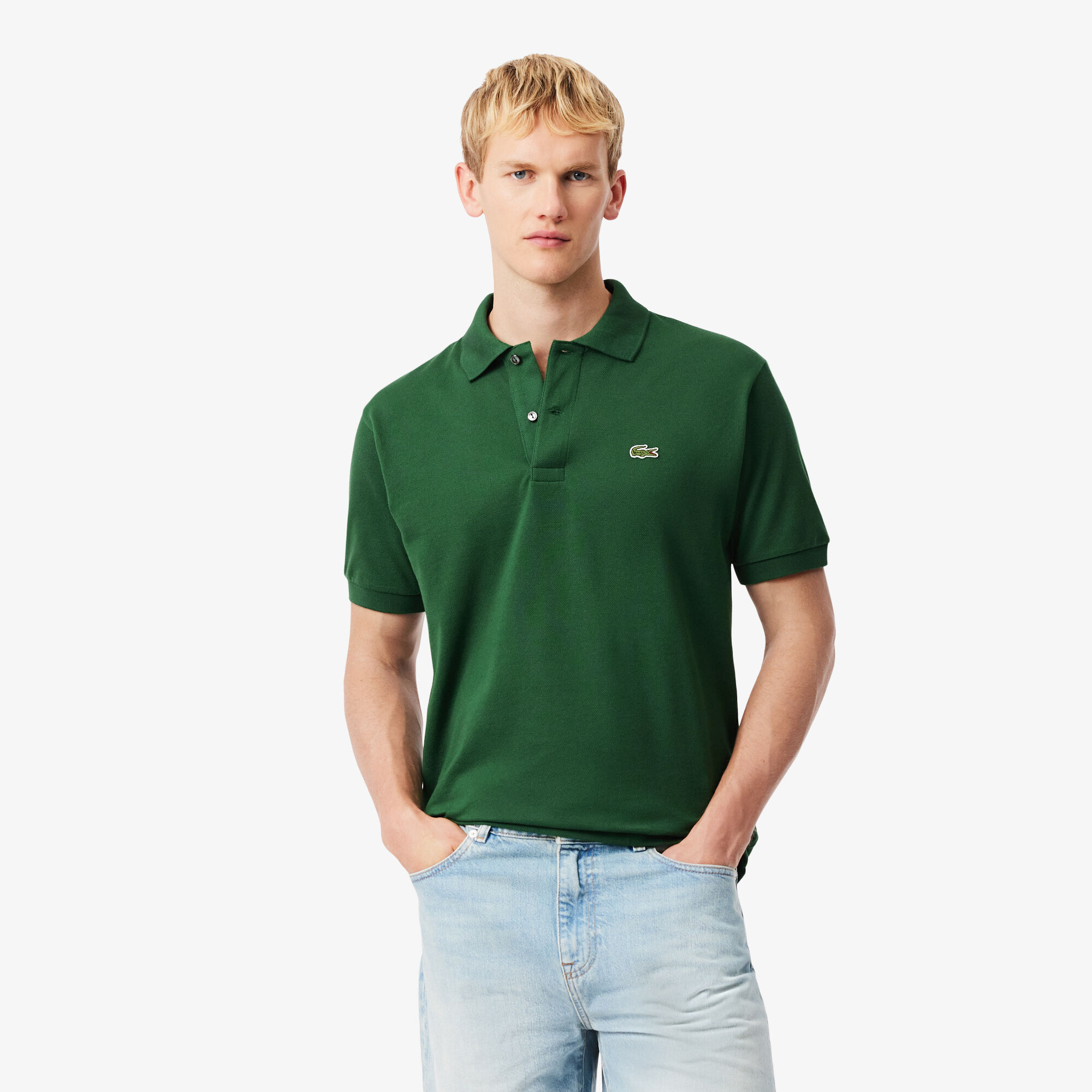 LACOSTE Golficickers Polo shirt グリーン Classic Fit L.12.12 Original Polo Shirt, Green | LACOSTE KSA