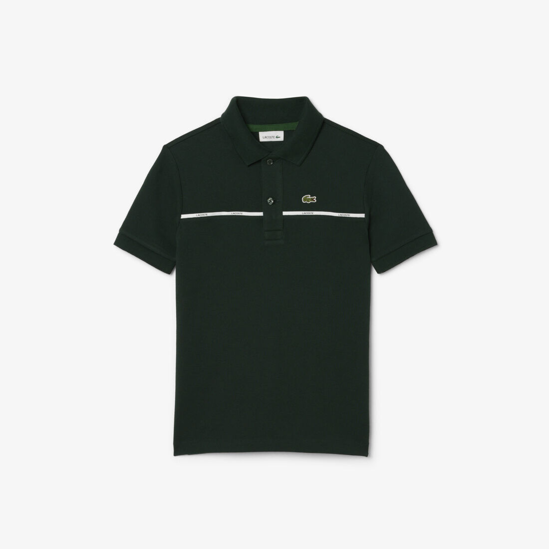 Contrast Band Petit Piqu e Polo Shirt