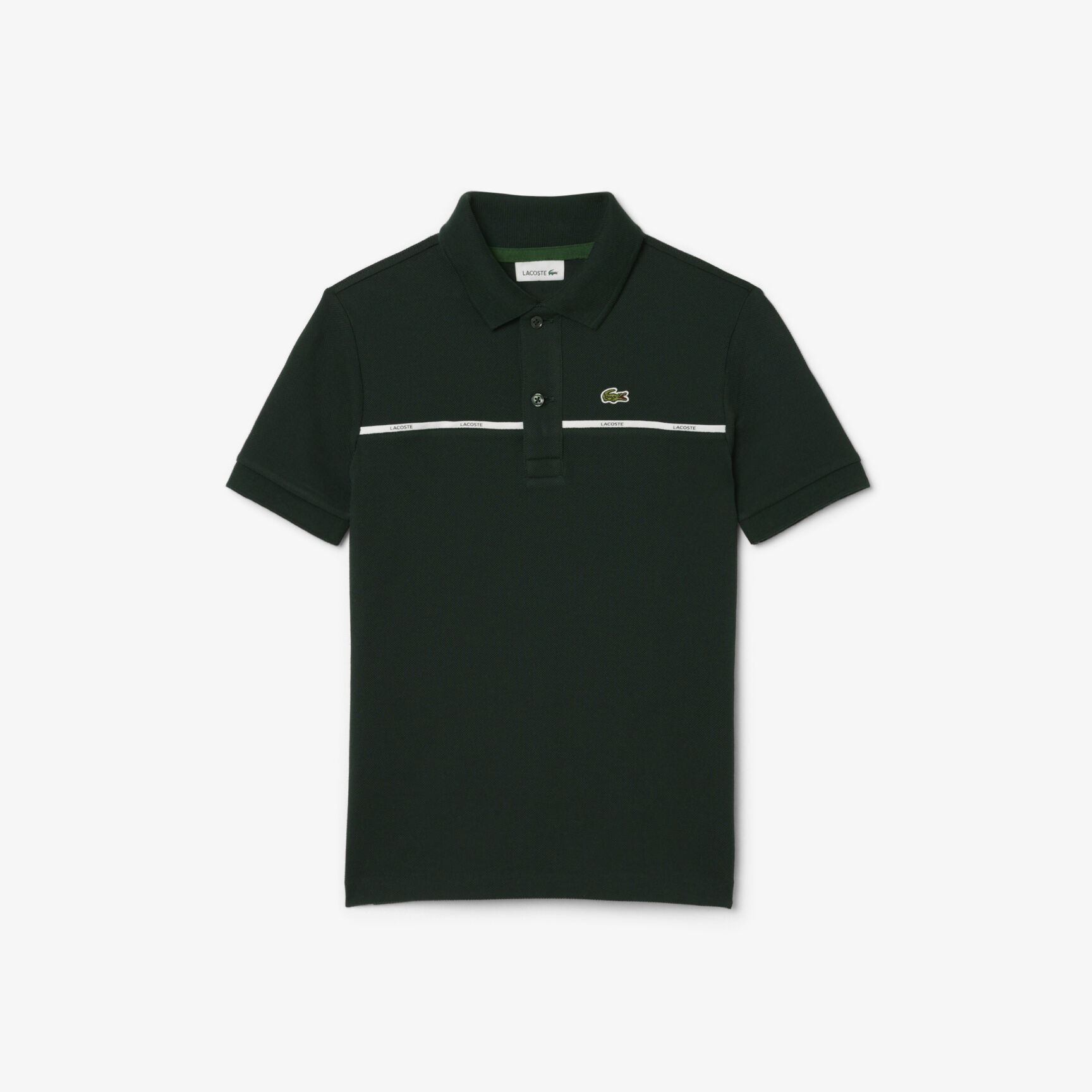 Contrast Band Petit Piqu e Polo Shirt