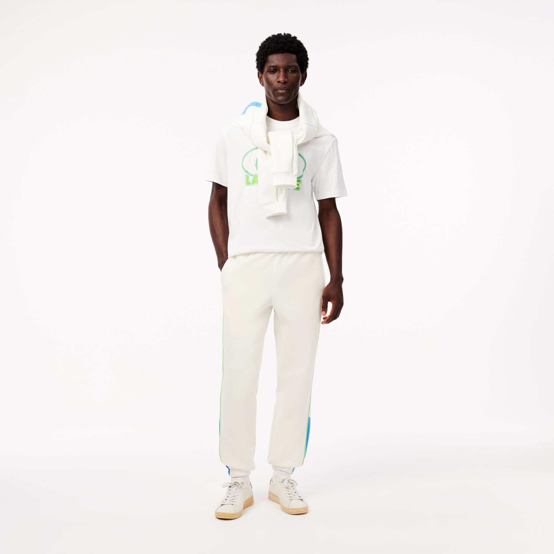 lacoste pique sweat pants