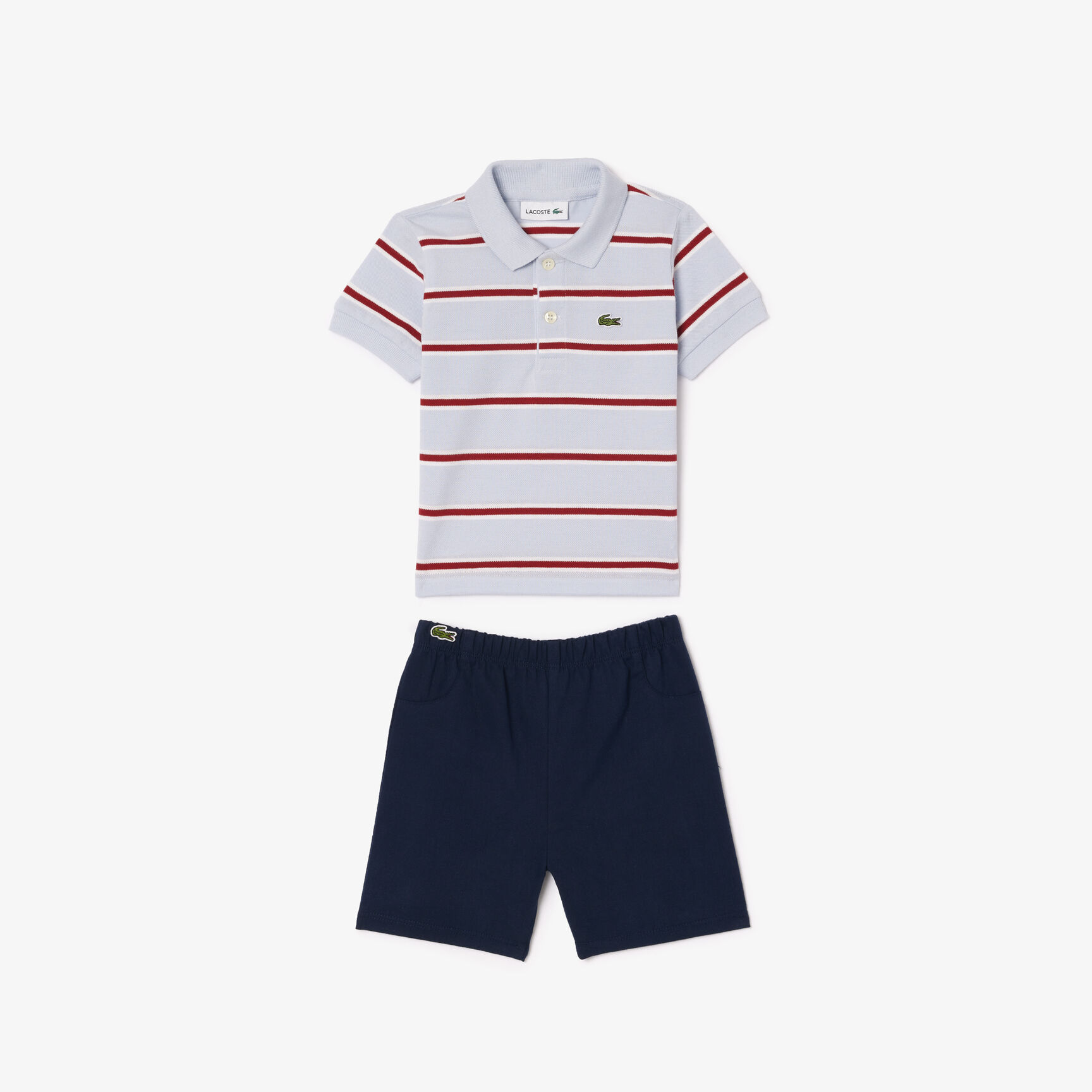 Baby Lacoste Organic Cotton Stripe Set Baby Lacoste Organic Cotton Stripe Set