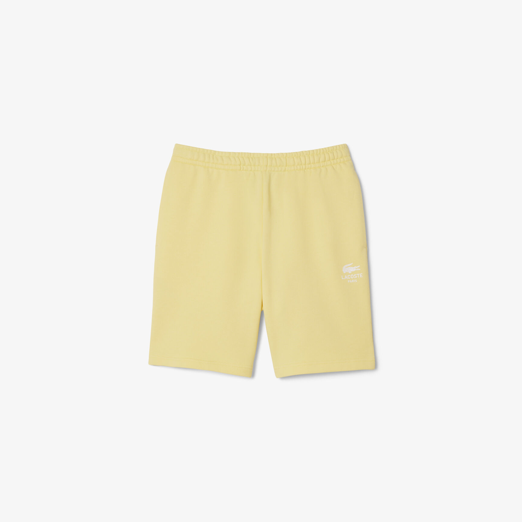 Printed cotton fleece shorts