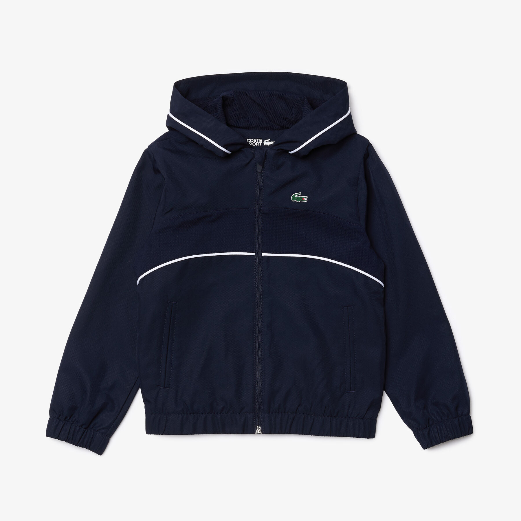 لاكوست بذلة رياضية للتنس مع غطاء رأس من مجموعة lacoste sport للأولاد
