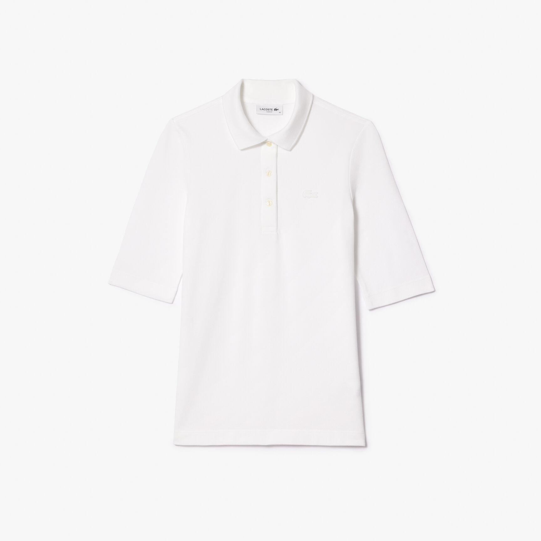 Women's Lacoste Slim Fit Supple Cotton Polo Shirt Women's Lacoste Slim Fit Supple Cotton Polo Shirt