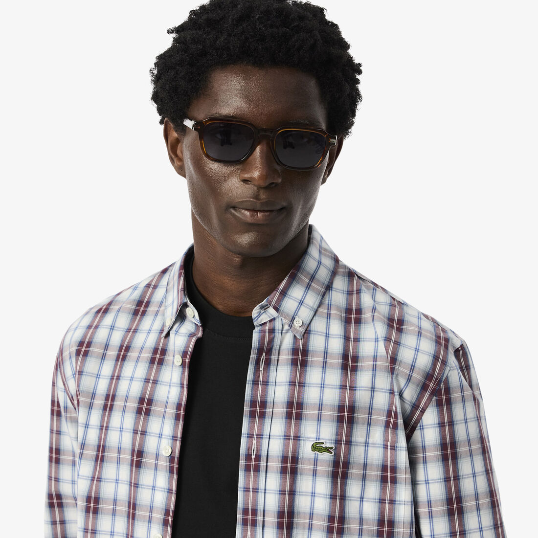 Regular Fit Poplin Plaid Shirt Regular Fit Poplin Plaid Shirt