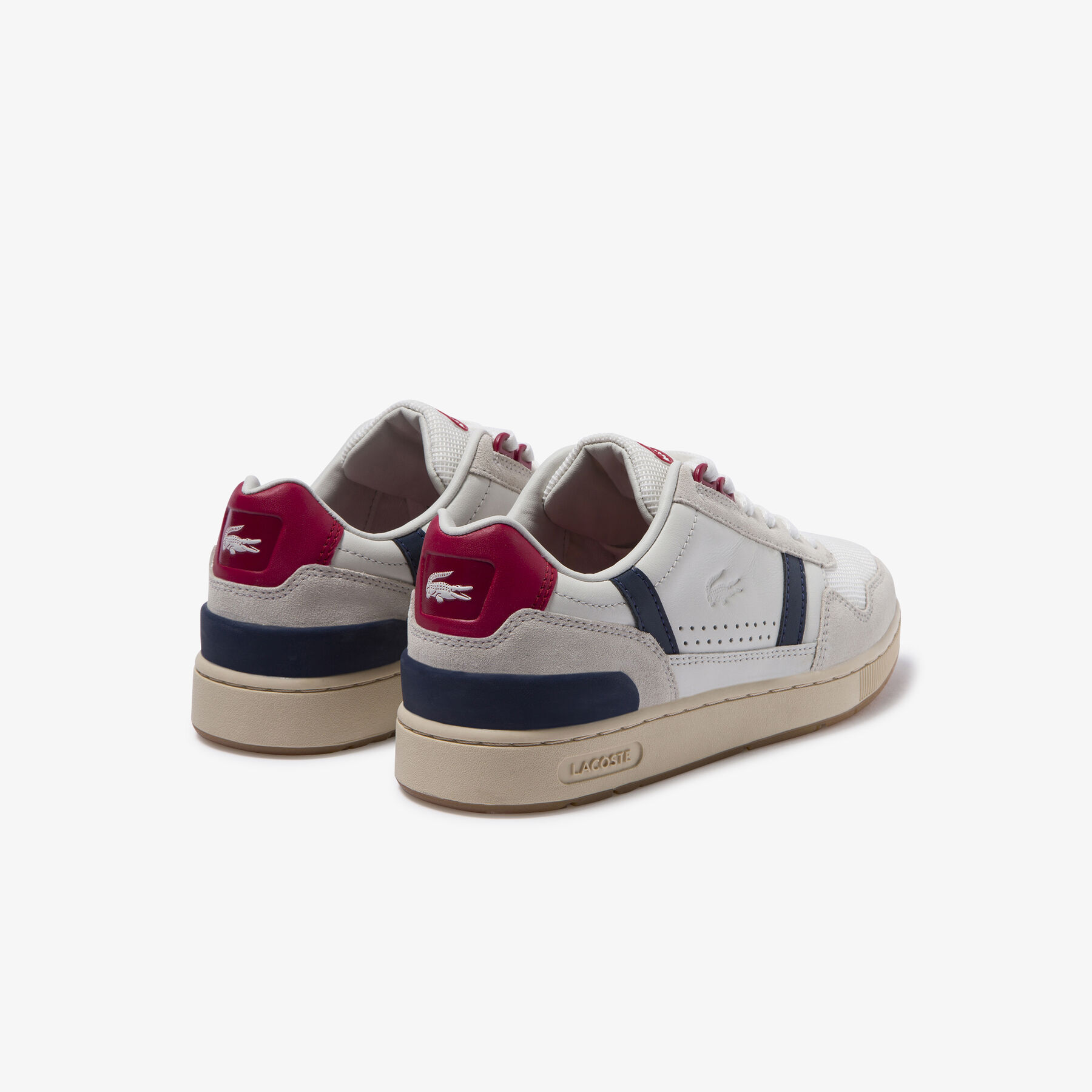 Women's T-Clip Leather Trainers lacoste women s t clip leather trainers
