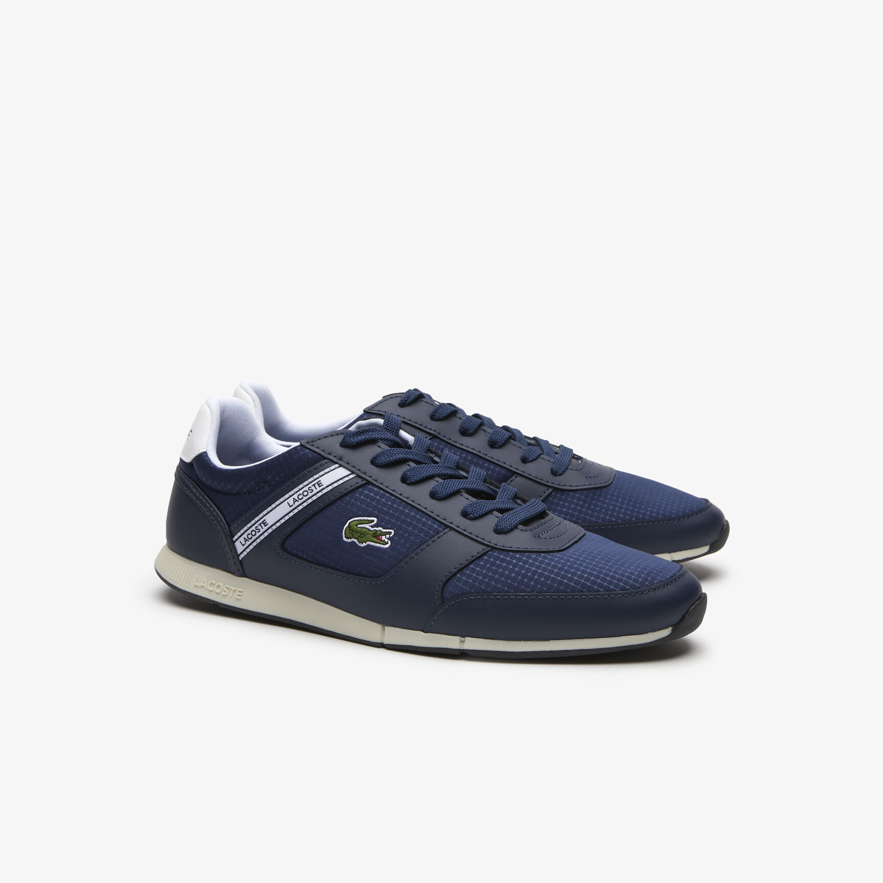 Men's Menerva Sport Textile and Leather Trainers Men's Menerva Sport Textile and Leather Trainers