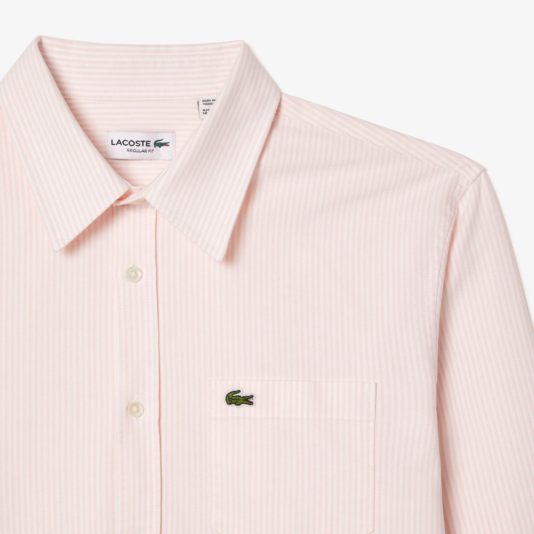 قميص أكسفورد مخطط بقصّة عادية