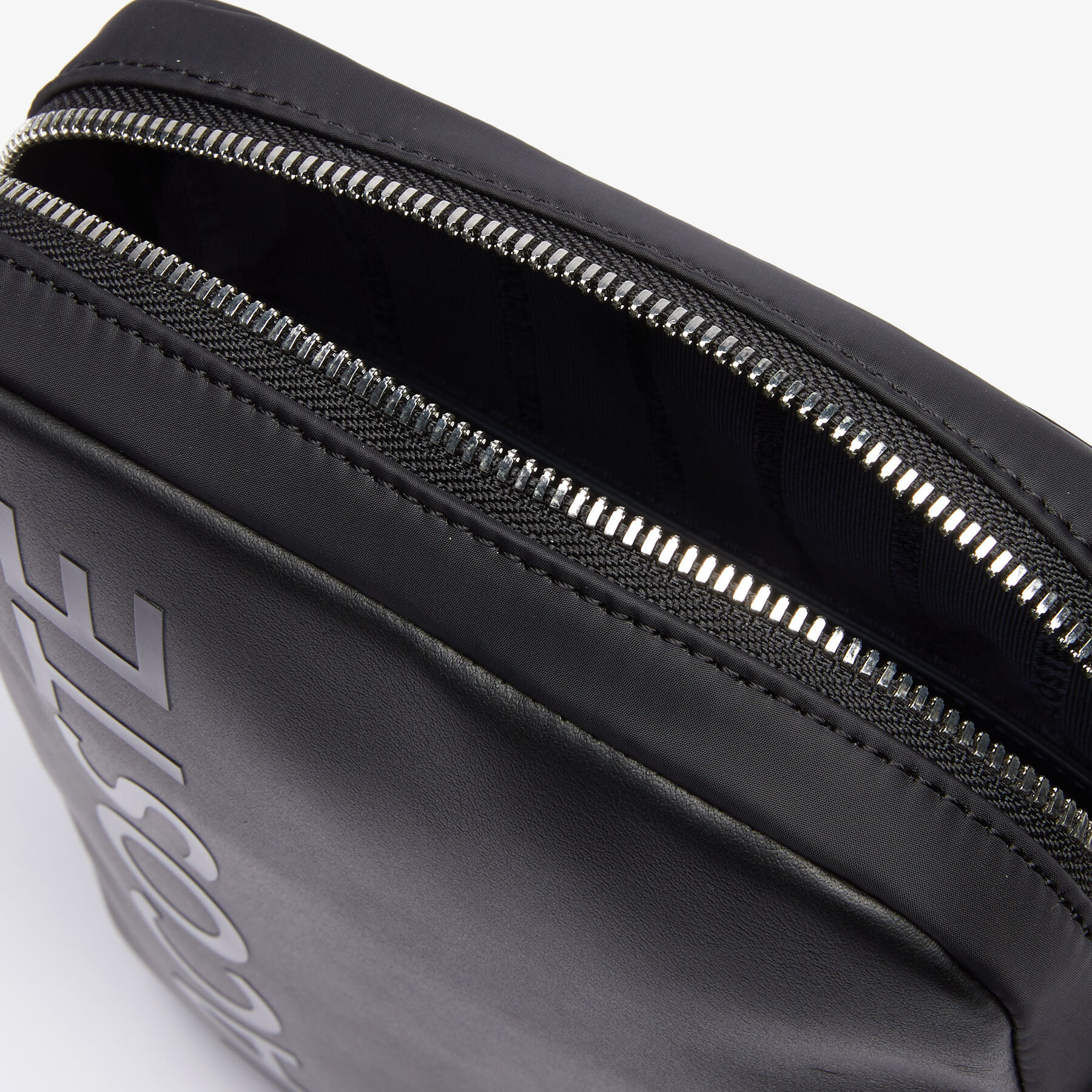 lacoste men s l 12 12 signature leather cross body bag