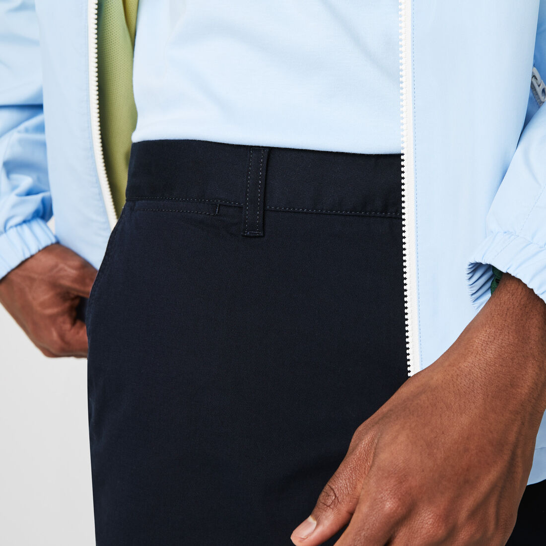 Men's Slim Fit Stretch Gabardine Bermuda Shorts Men's Slim Fit Stretch Gabardine Bermuda Shorts