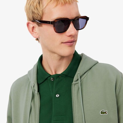 Classic Fit Zipped Fleece Sweatshirt Classic Fit Zipped Fleece Sweatshirt