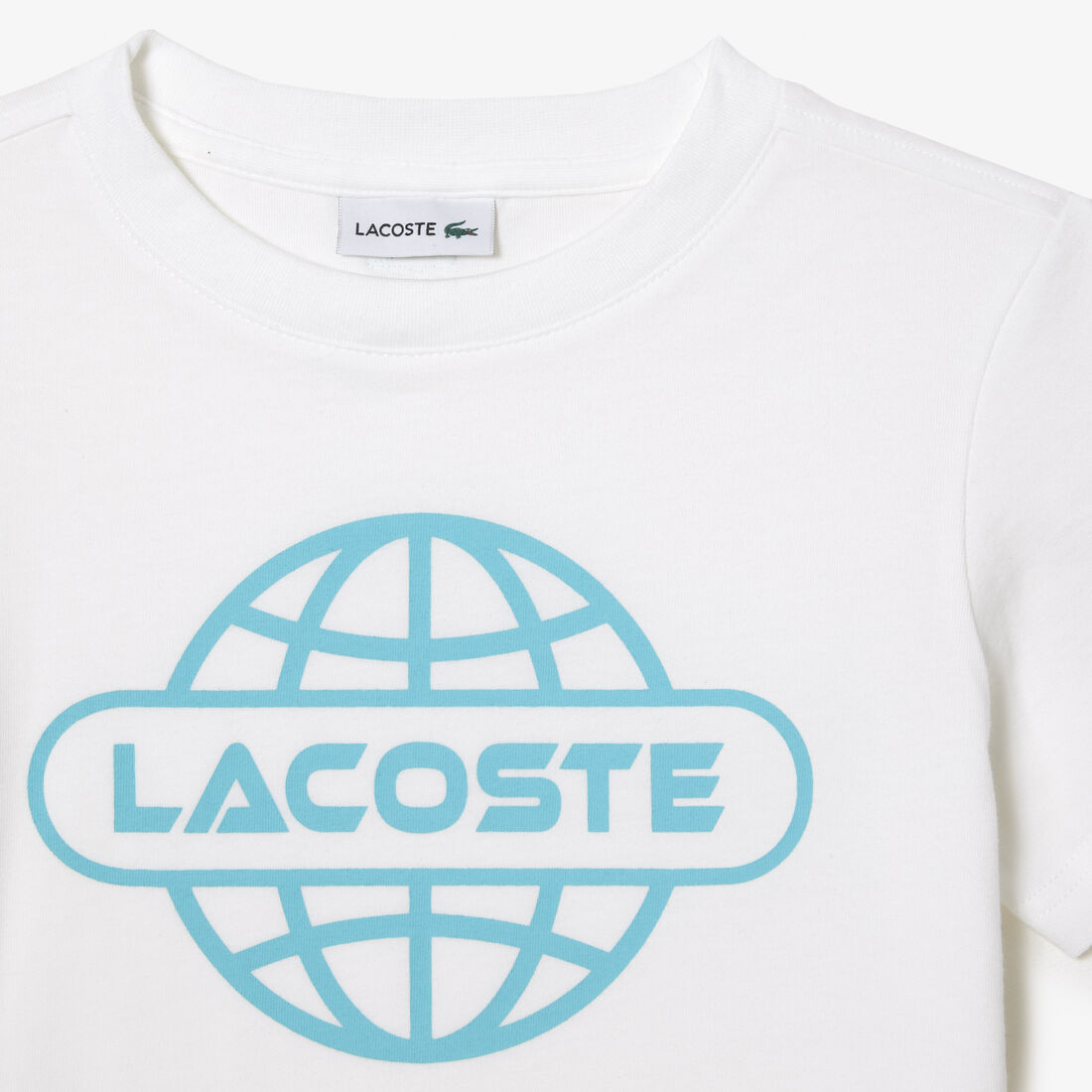 تي شيرت جيرسيه قطن مزين باسم الماركة تي شيرت جيرسيه قطن مزين باسم الماركة