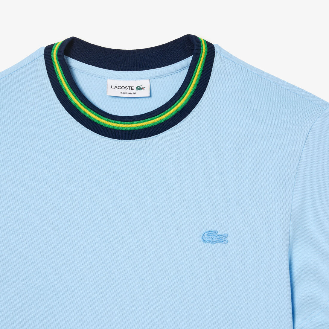 Stripe Collar Stretch Pique T-shirt Stripe Collar Stretch Pique T-shirt